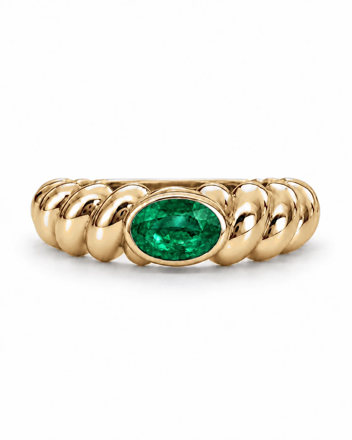 Bague Joyau Somptueux Pierre Précieuse ovale 0,42 ct — vue 9