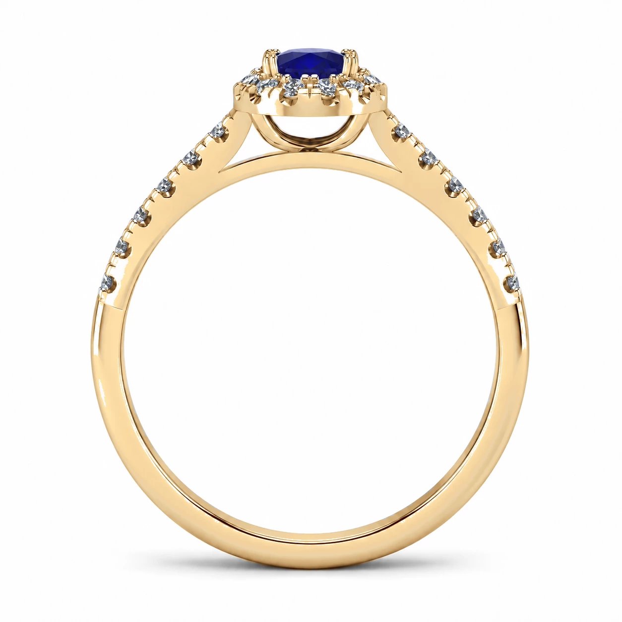 Bague Galaxie Mystérieuse Pierre Précieuse ovale 0,56 ct — vue 8