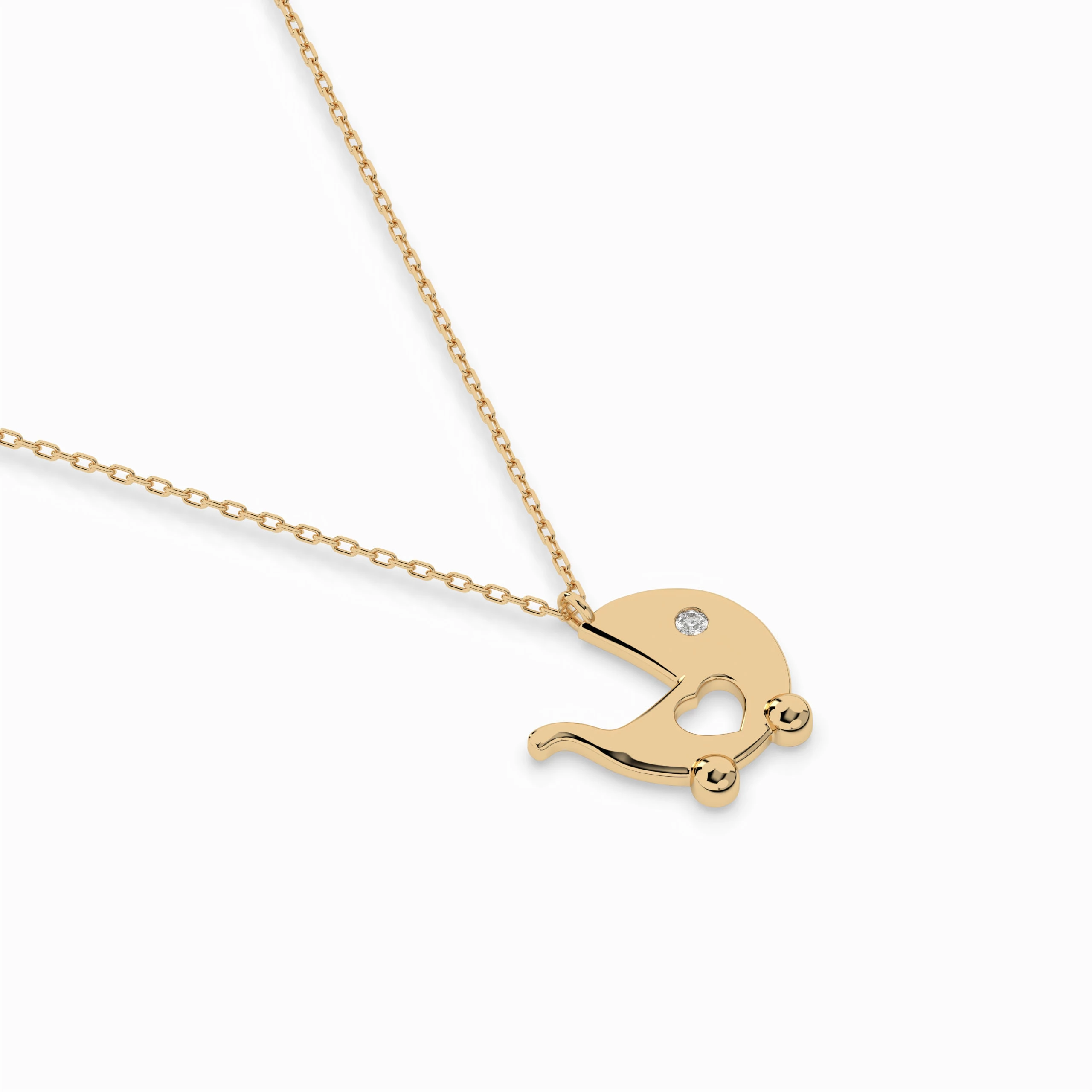 Collier Finesse Suprême Minimalisme ronde 0,01 ct — vue 6