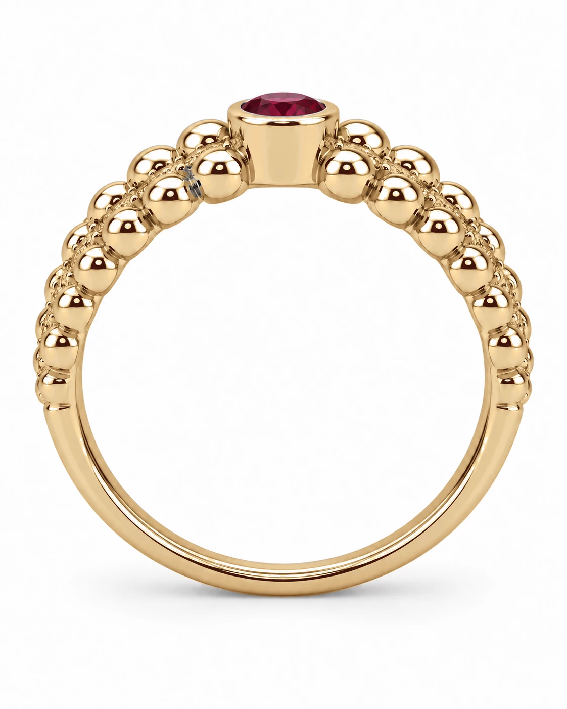 Bague Baiser Éternel Pierre Précieuse ronde 0,24 ct — vue 8