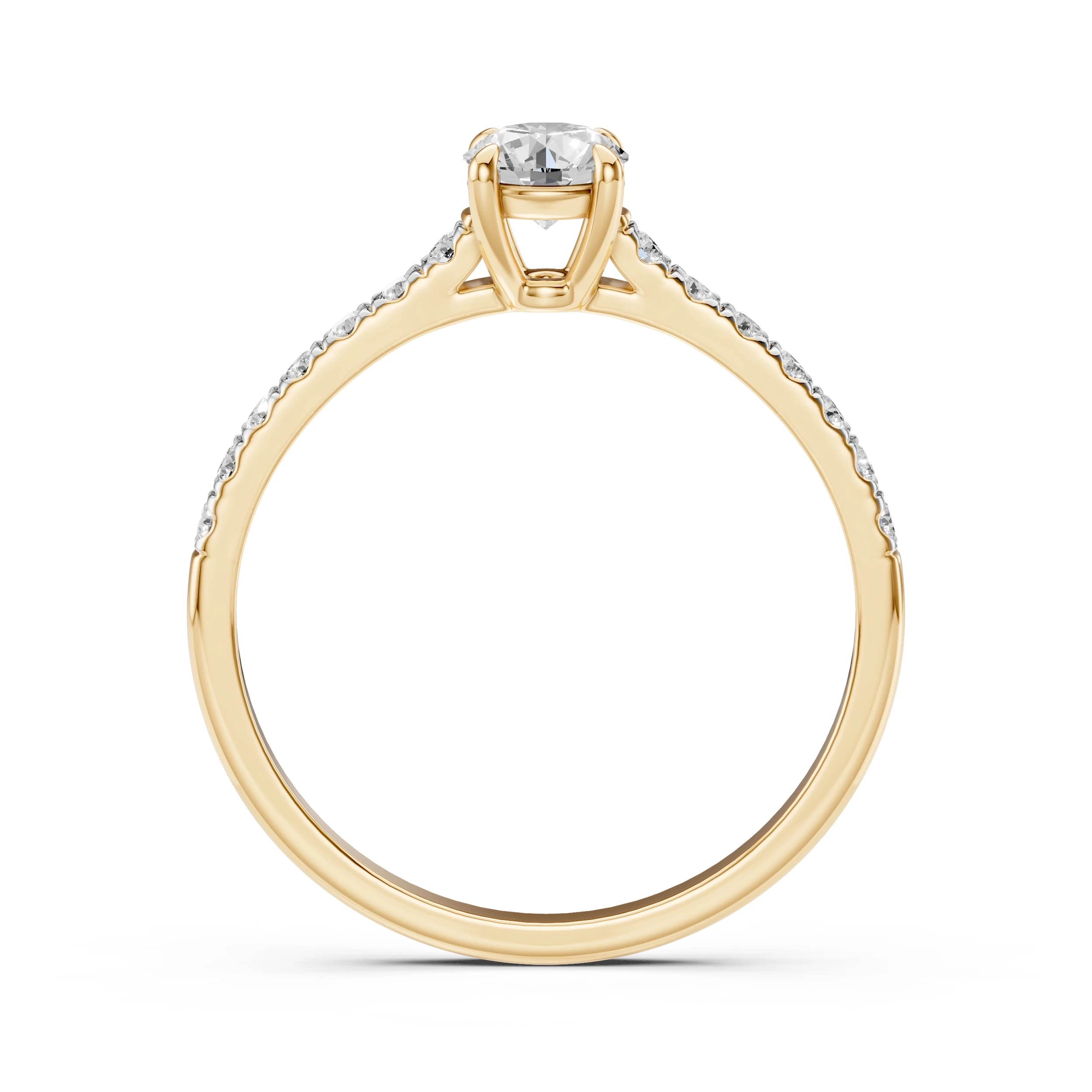 Bague Idylle Sacrée Solitaire Éternité ronde 0,5 ct · 5,1 mm — vue 5