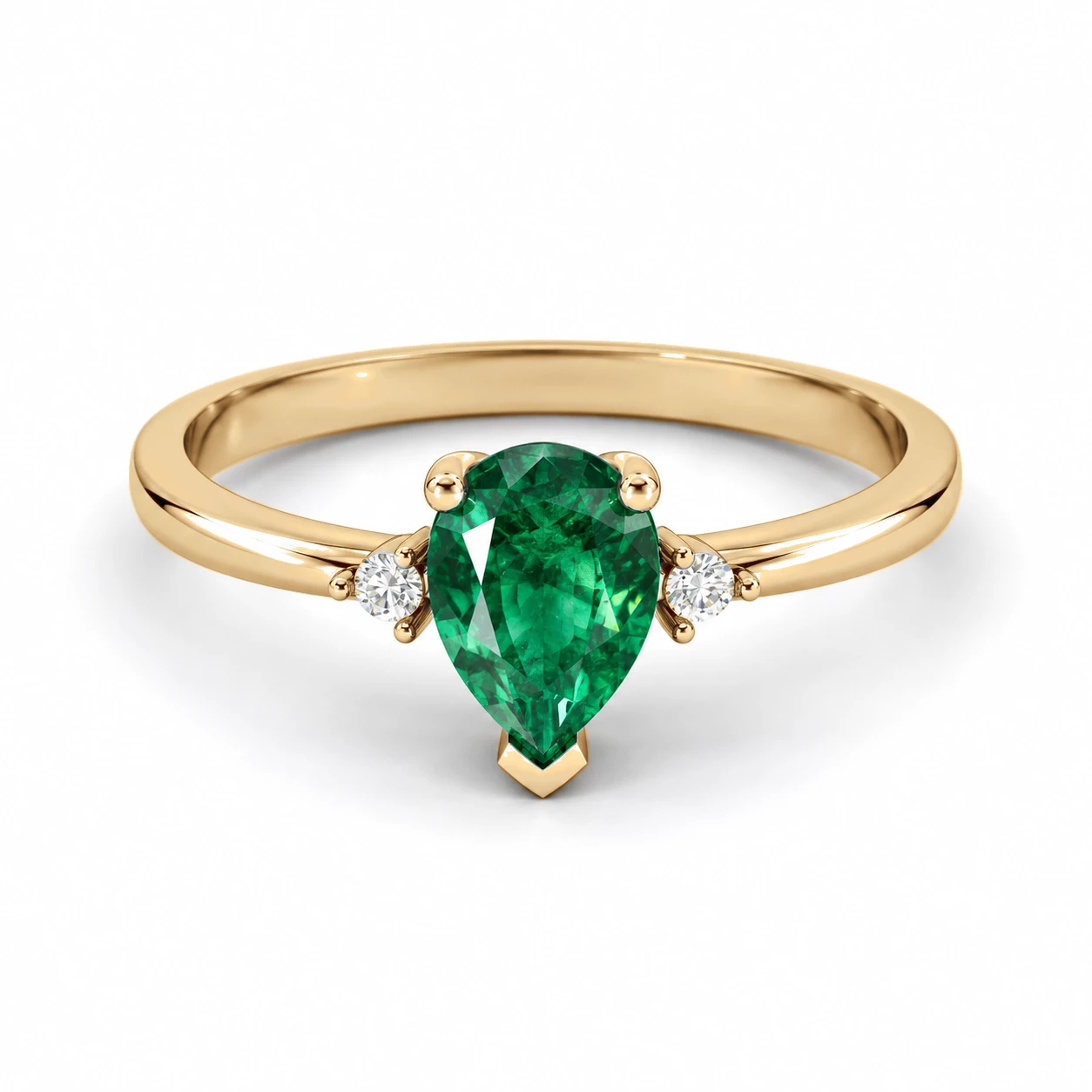 Bague Prestige Éblouissant Pierre Précieuse poire 0,56 ct — vue 9