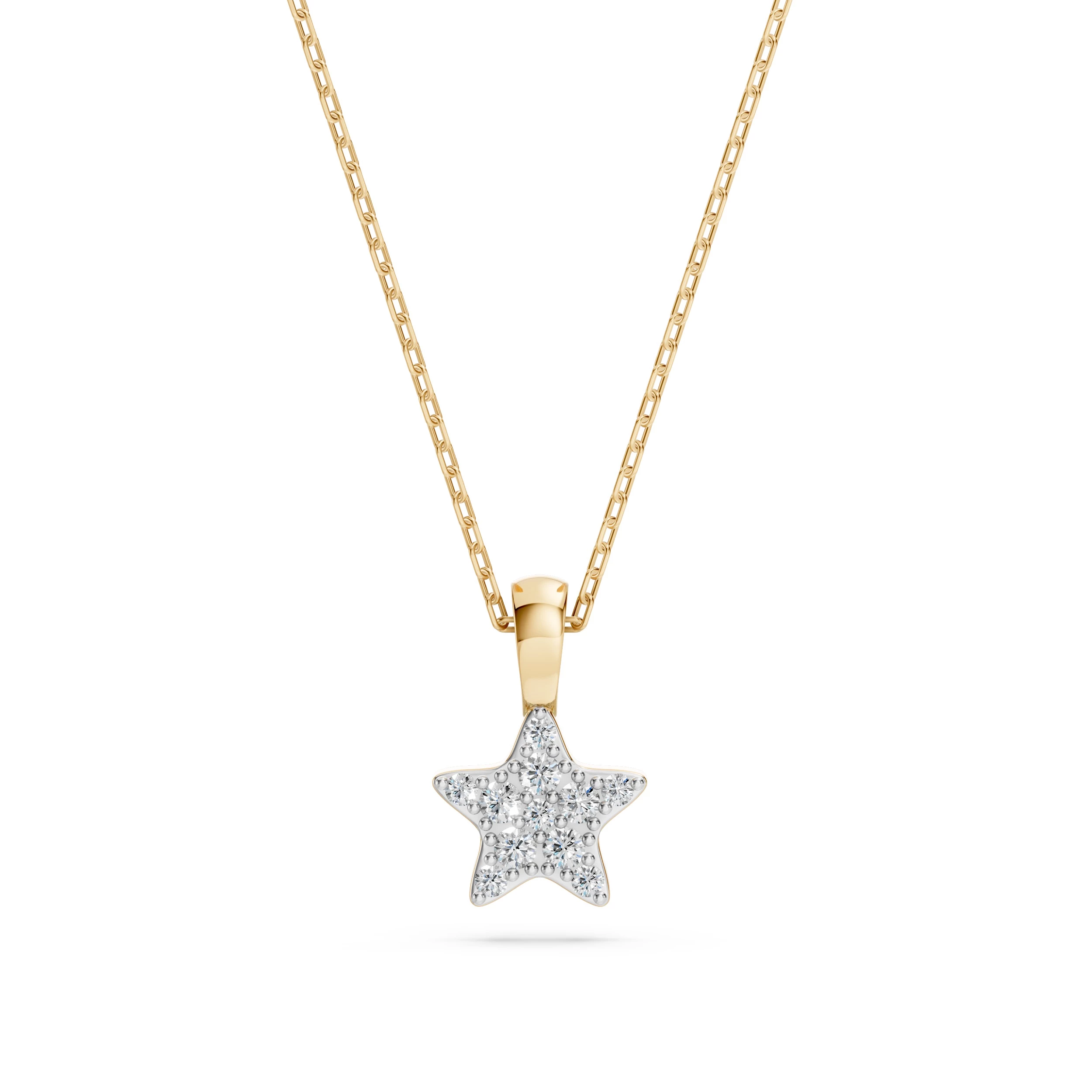 Collier Charme Envoûtant Minimalisme ronde 0,03 ct — vue 4
