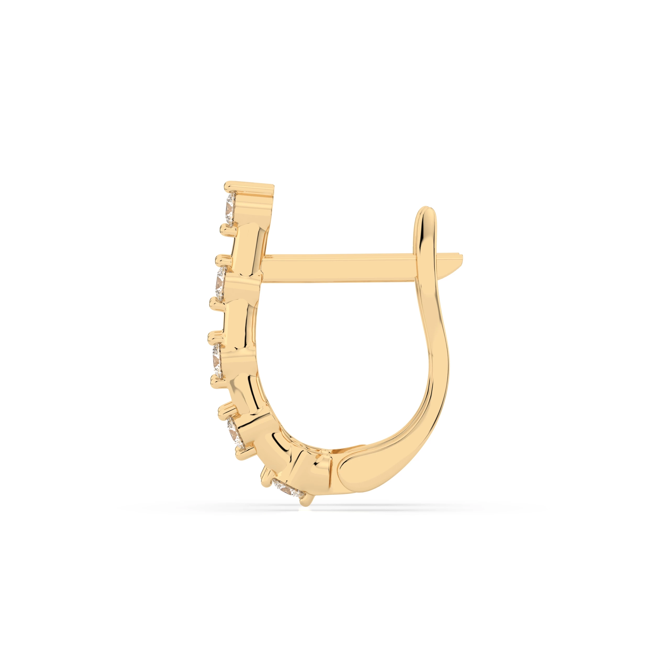 Boucles d'oreilles Bonheur Précieux Éternité ronde 0,2 ct — vue 5