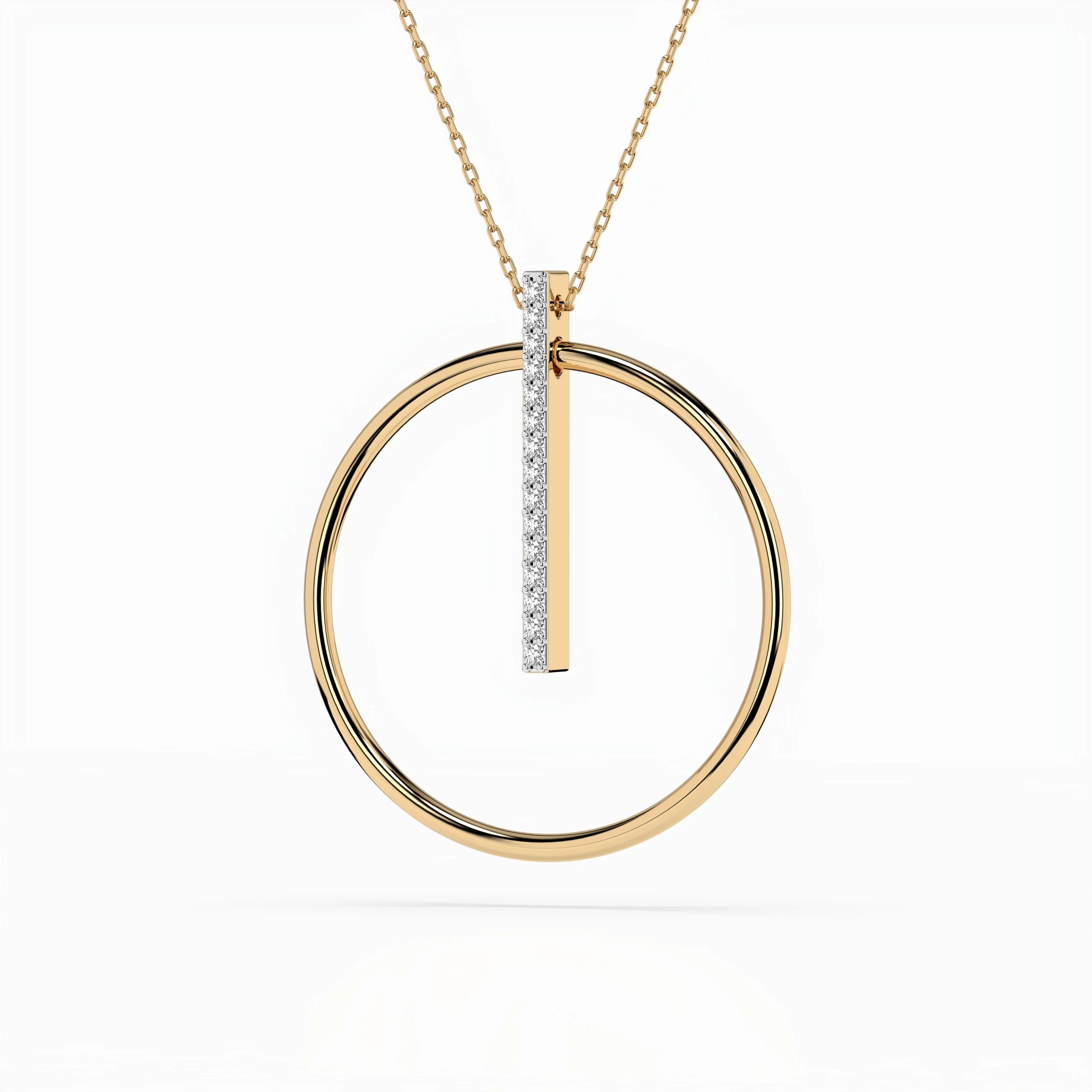 Collier Apparat Unique Minimalisme ronde 0,09 ct — vue 5