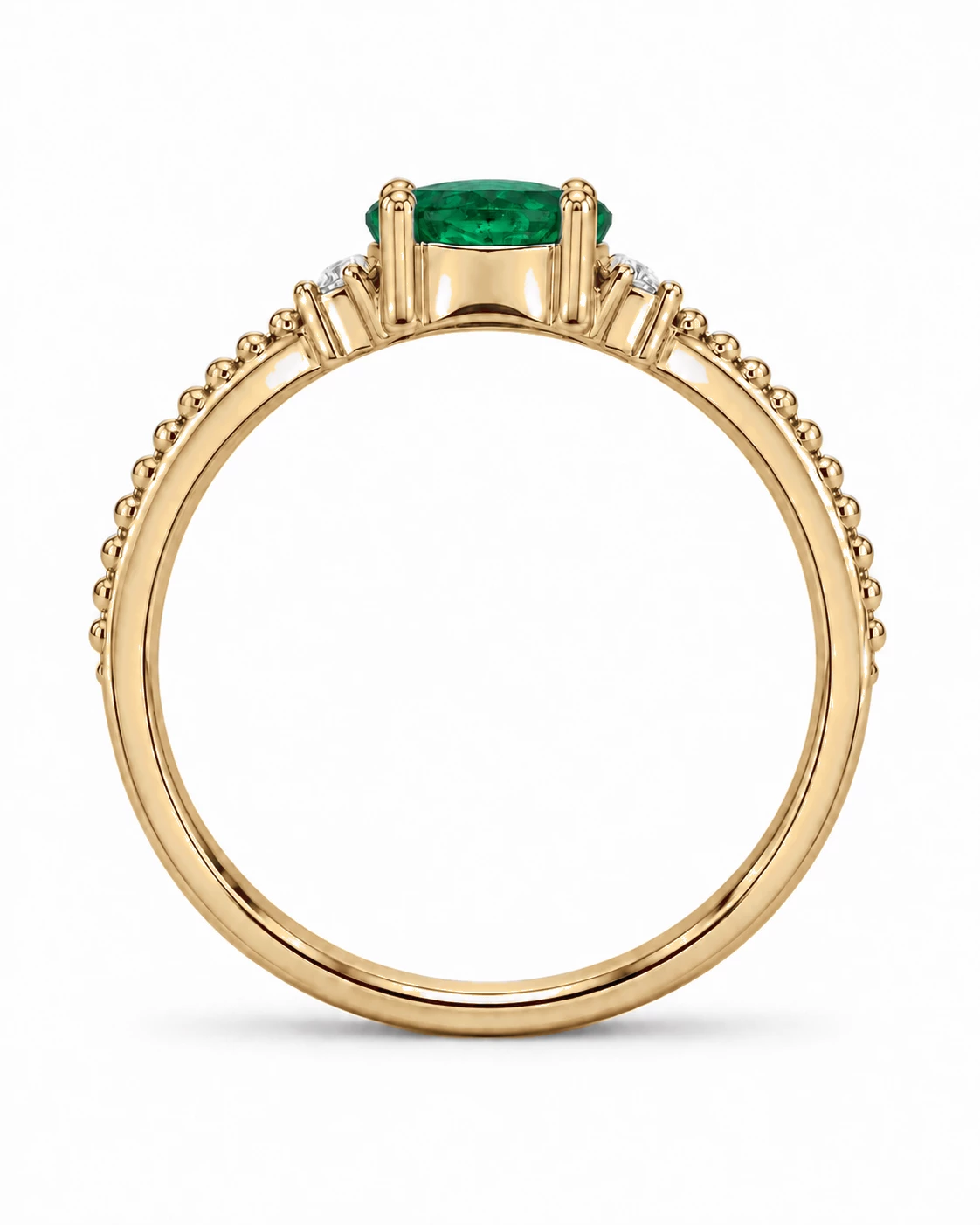 Bague Gloire Magnifique Pierre Précieuse ovale 0,42 ct — vue 8