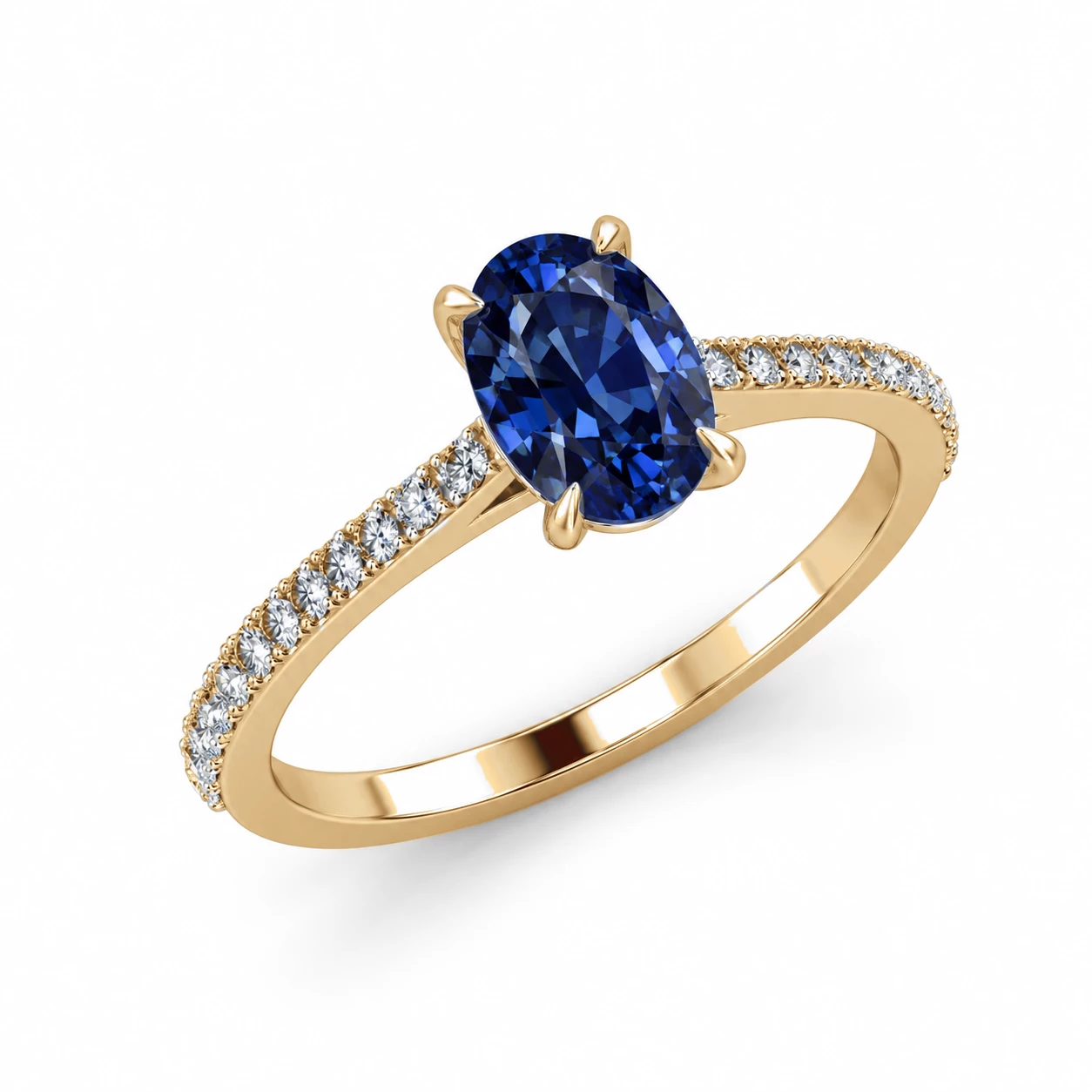 Bague Cosmos Lumineux Pierre Précieuse ovale 1,02 ct — vue 7
