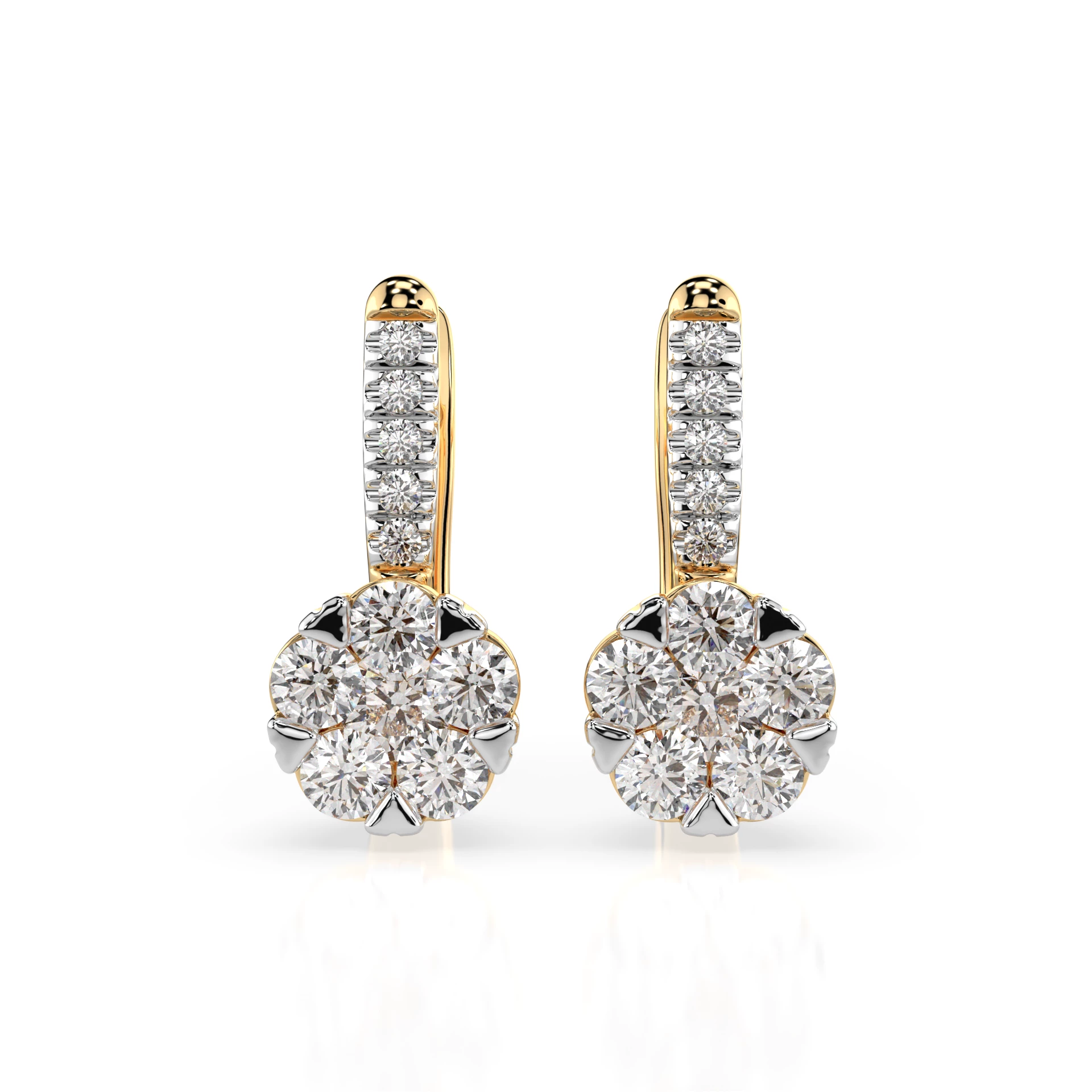 Boucles d'oreilles Éclipse Divine Illusion ronde 0,2 ct — vue 4