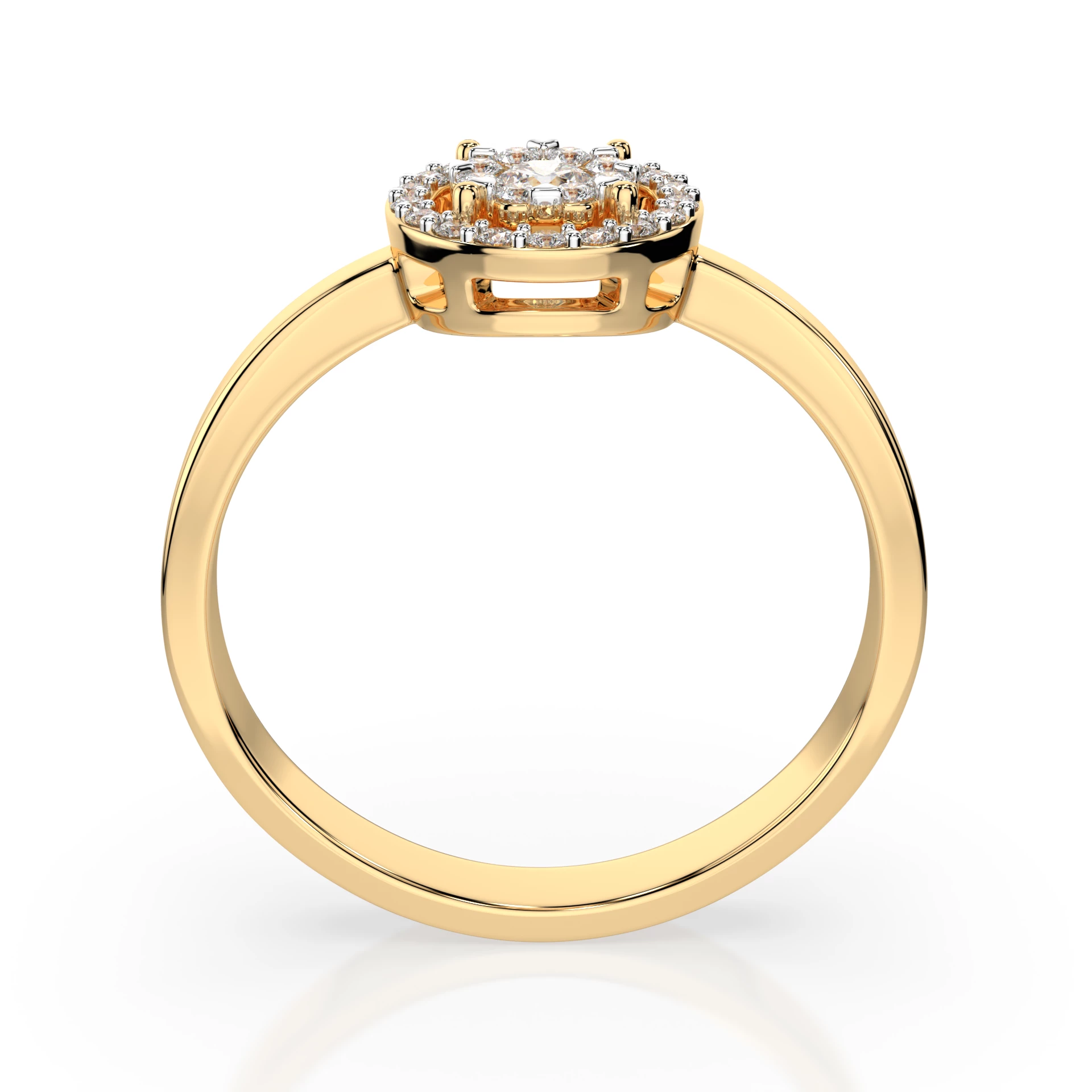Bague Jardin Céleste Illusion ronde 0,06 ct — vue 5