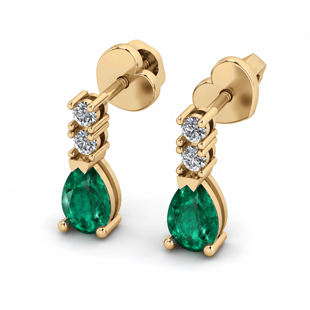 Boucles d'oreilles Couronne Éblouissante Pierre Précieuse 0,66 ct — vue 8