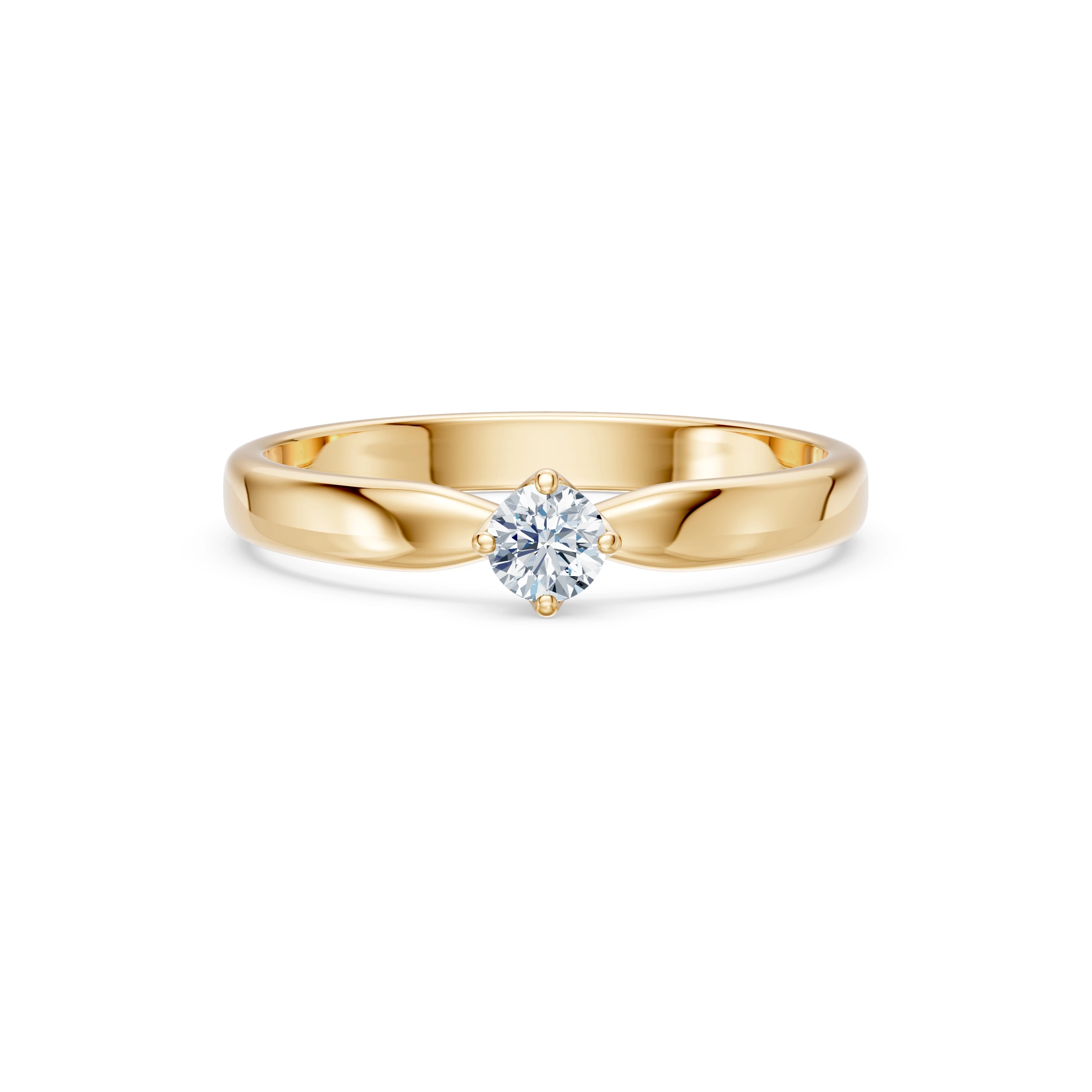 Bague Joyau Éternel Solitaire 0,2 ct · 3,7 mm — vue 6