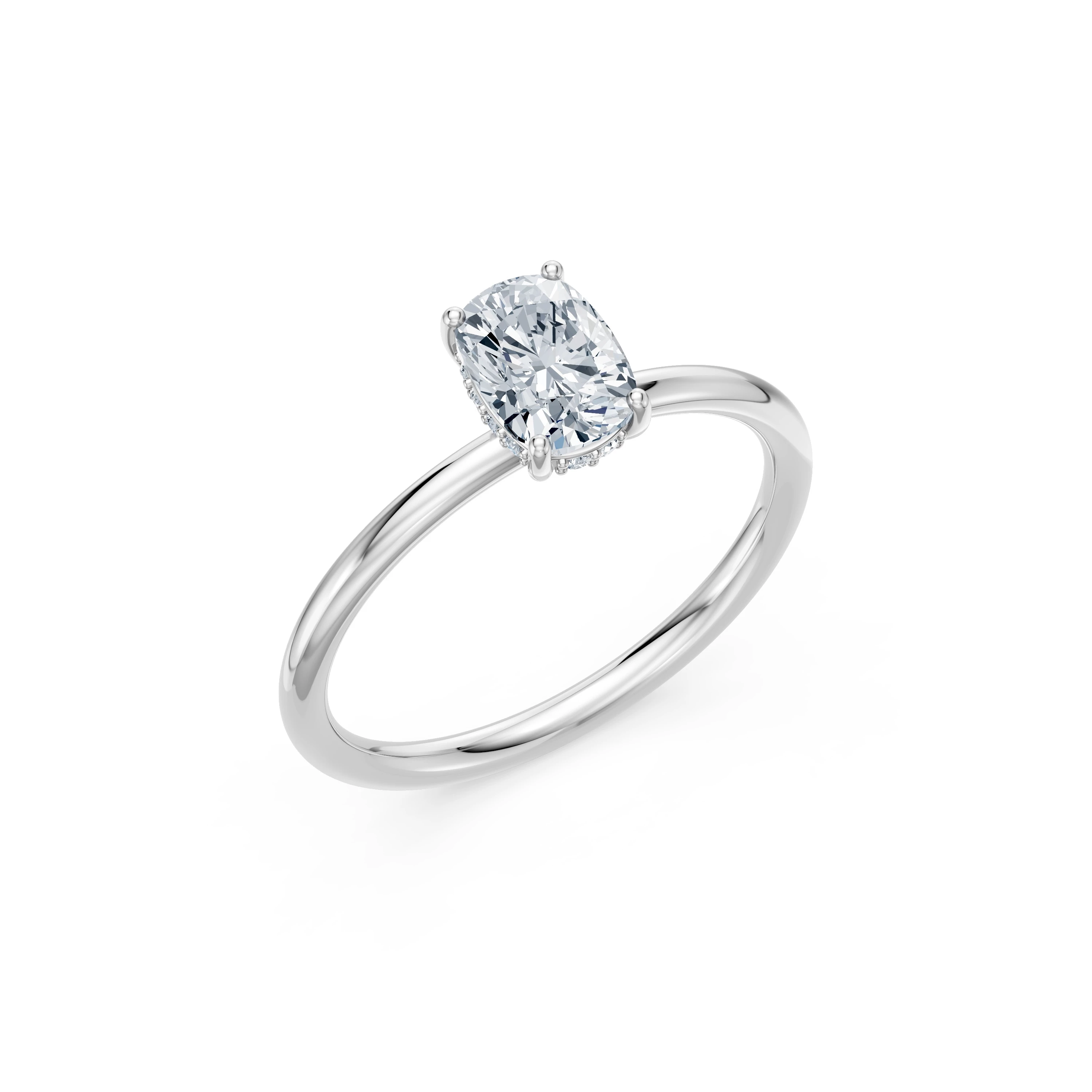 Bague Perfection Somptueuse Solitaire coussin 1 ct — vue 1