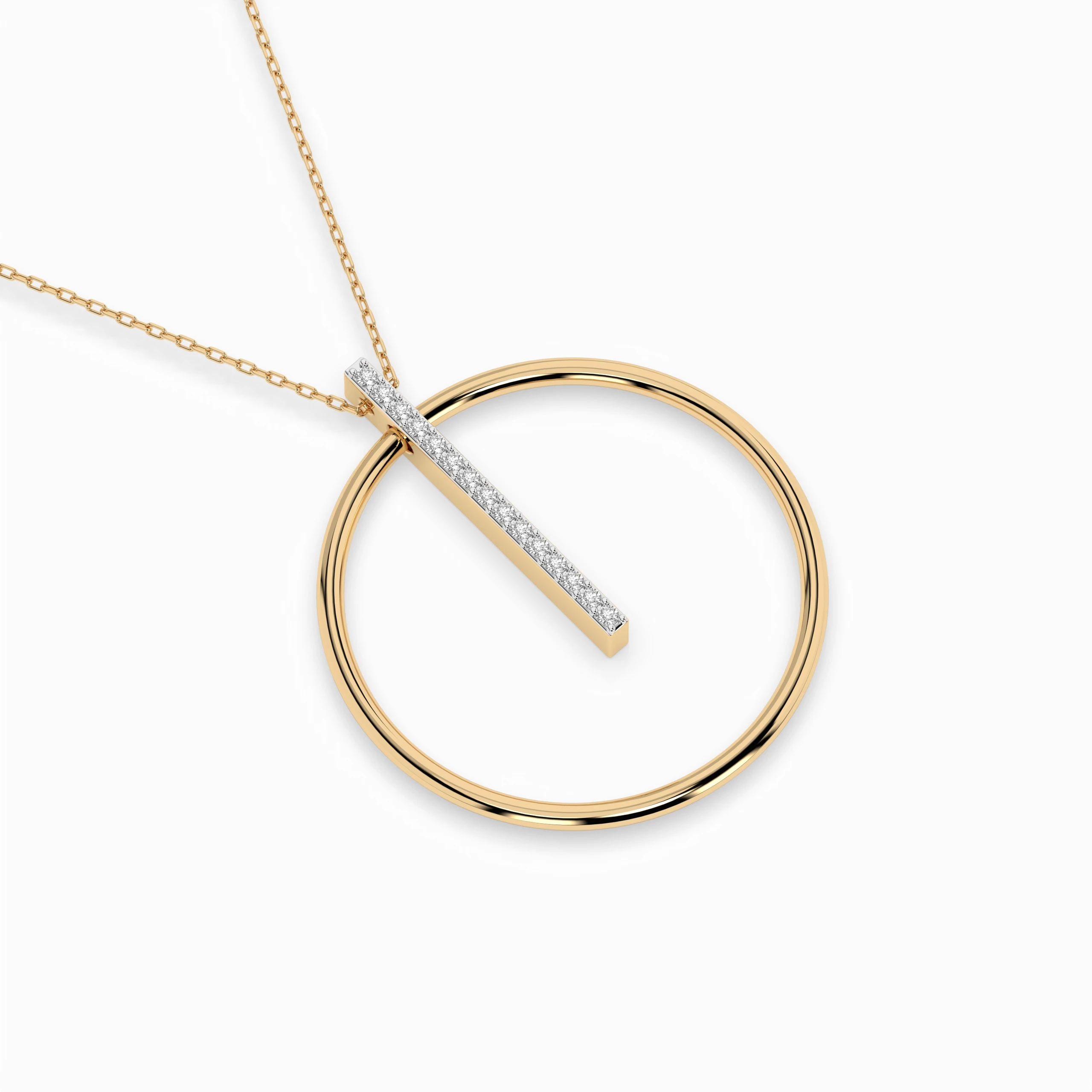 Collier Apparat Unique Minimalisme ronde 0,09 ct — vue 6