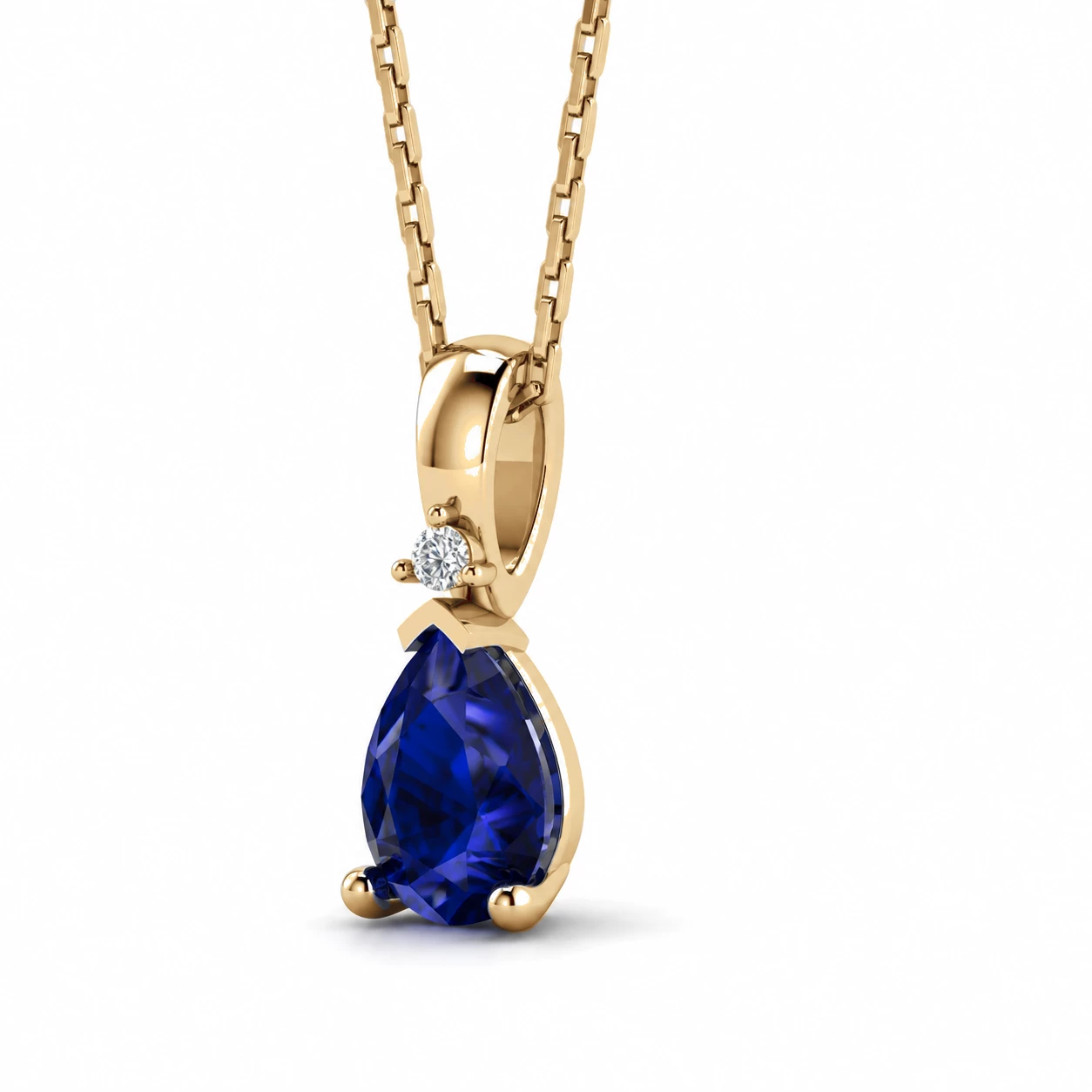 Collier Nébuleuse Cristalline Pierre Précieuse poire 0,79 ct — vue 9