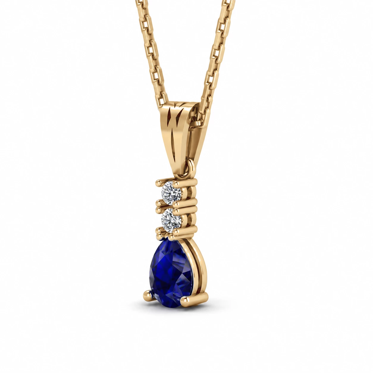 Collier Rosée Sublime Pierre Précieuse ovale 0,5 ct — vue 9