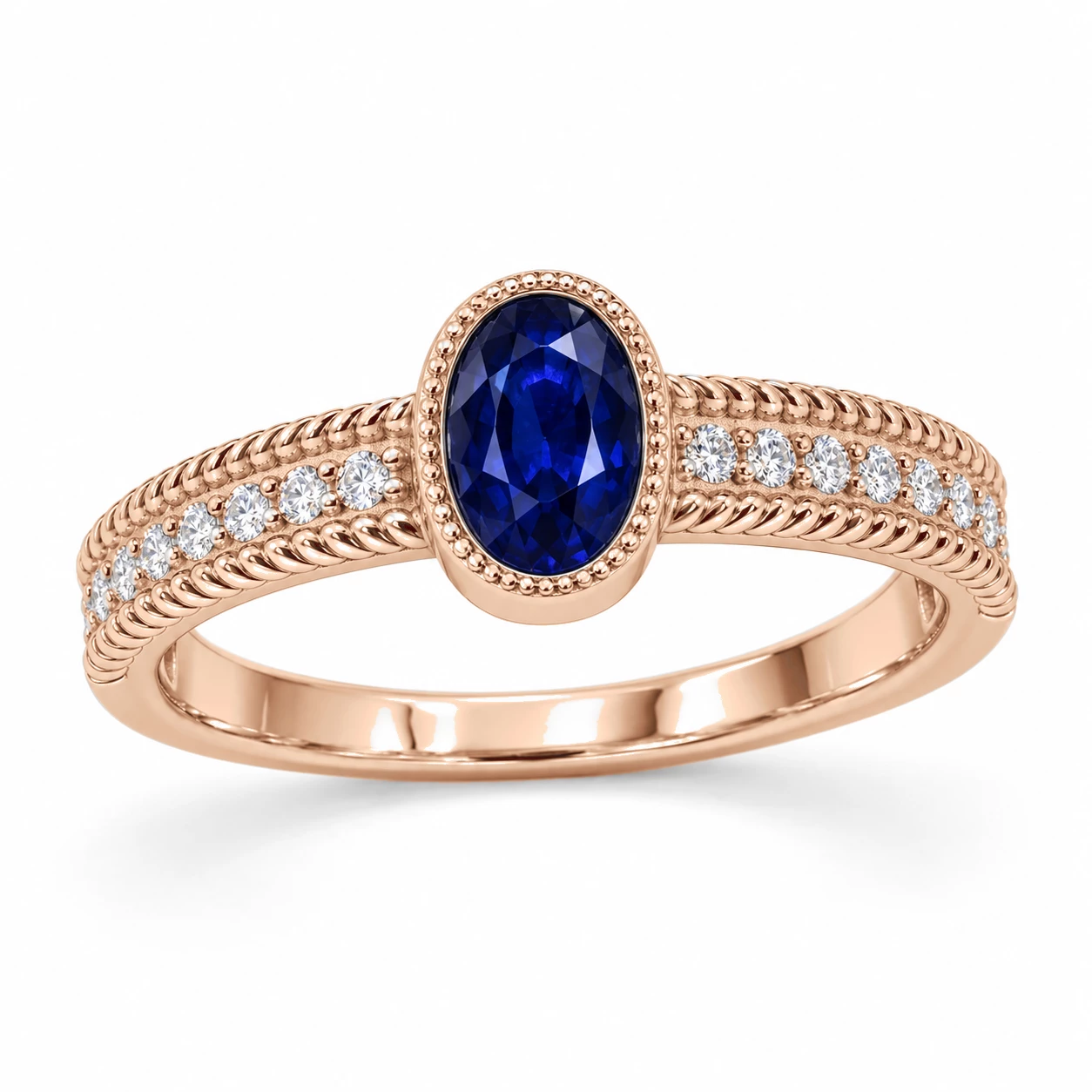 Bague Étoile Impériale Pierre Précieuse ovale 0,56 ct — vue 1