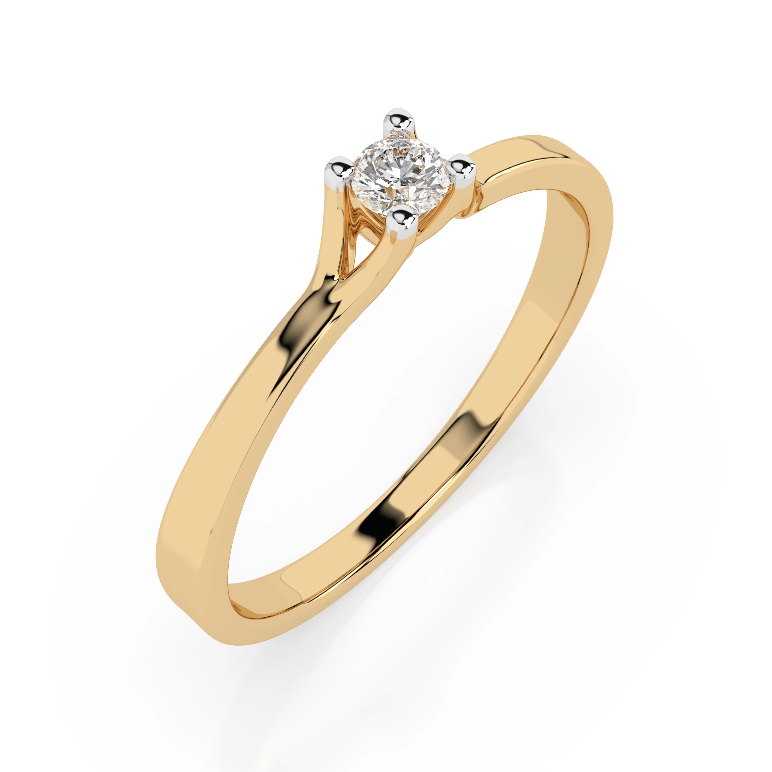 Bague Palais Doré Solitaire ronde 0,06 ct · 2,5 mm — vue 4