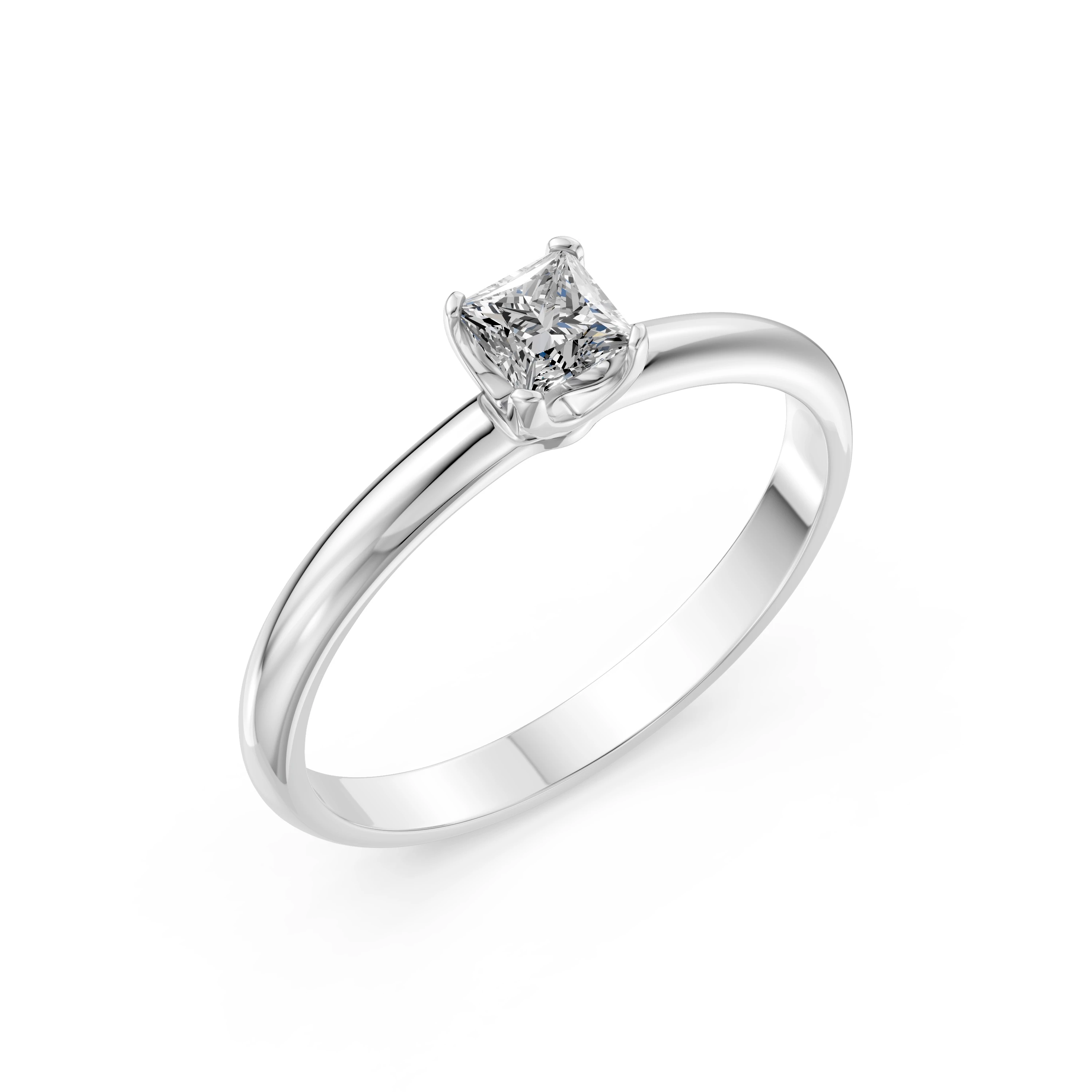Bague Impératrice Impériale Solitaire princesse 0,4 ct — vue 1