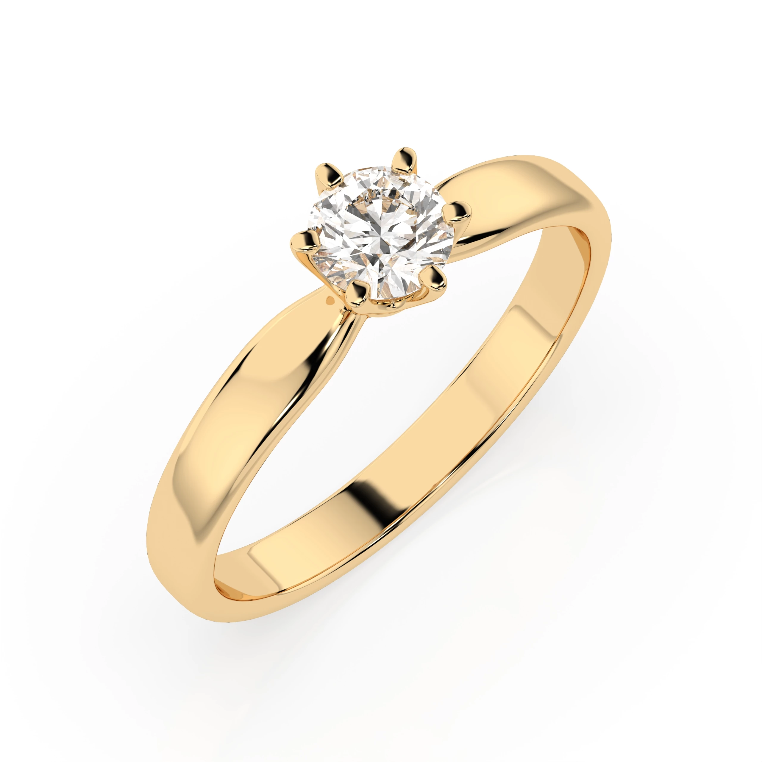 Bague Impératrice Radieuse Solitaire ronde 0,3 ct · 4,2 mm — vue 4