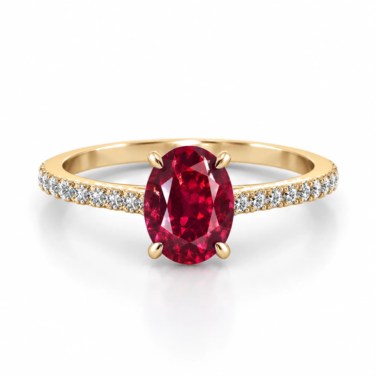 Bague Émotion Sacrée Pierre Précieuse ovale 0,92 ct — vue 9