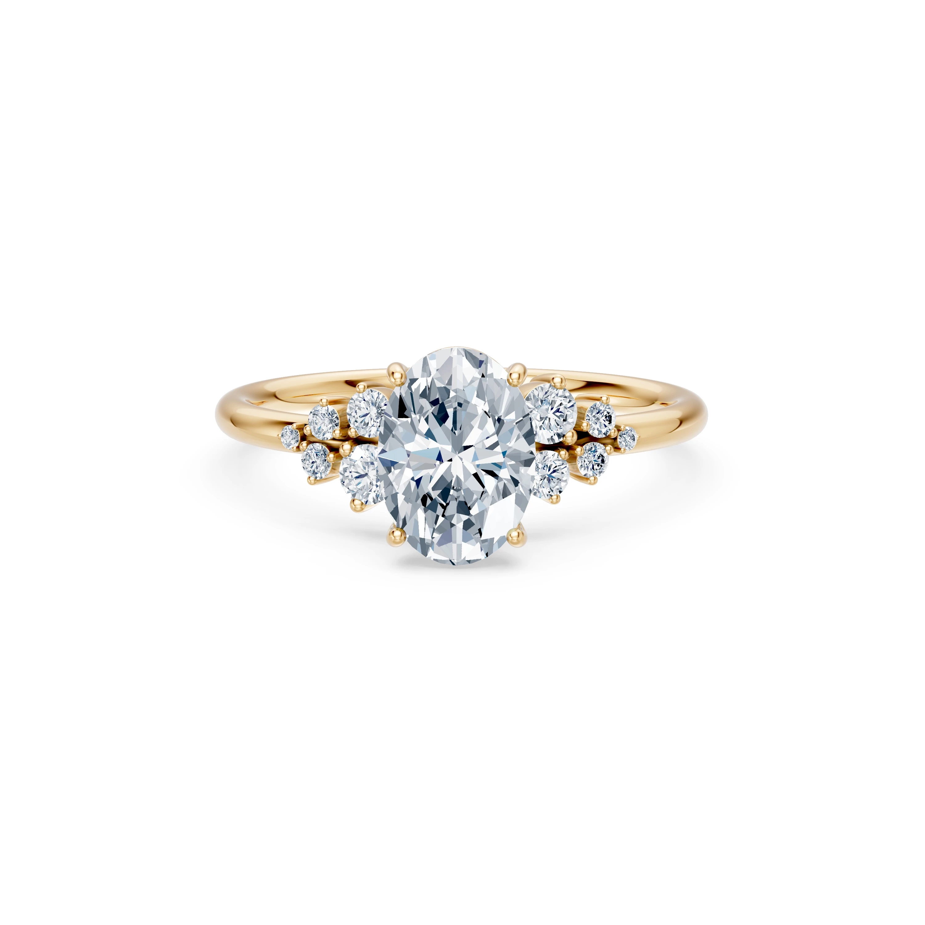 Bague Caresse Radieuse Solitaire Éternité ovale 1,5 ct · 1,5 mm — vue 6