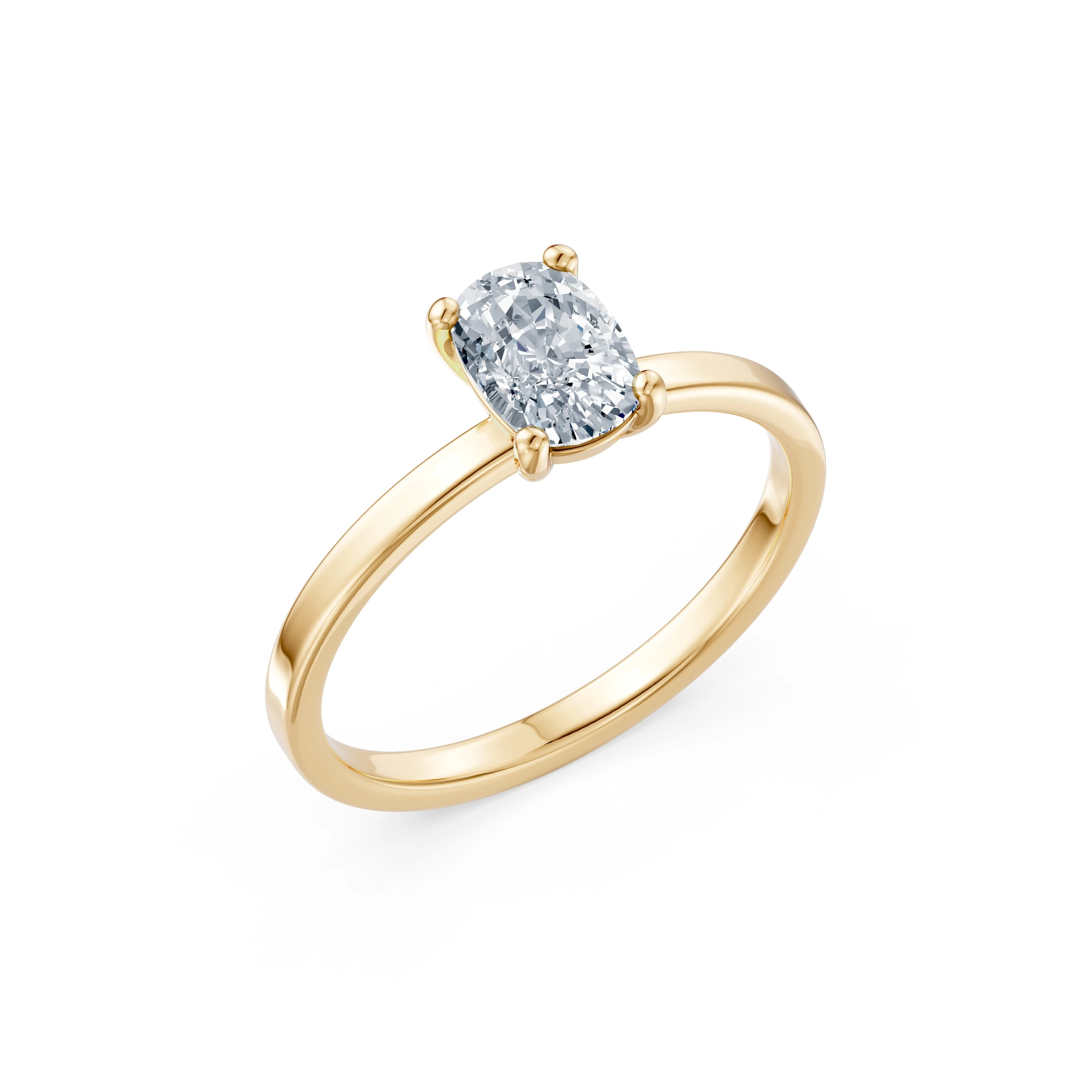 Bague Beauté Éternelle Solitaire coussin 1 ct — vue 4