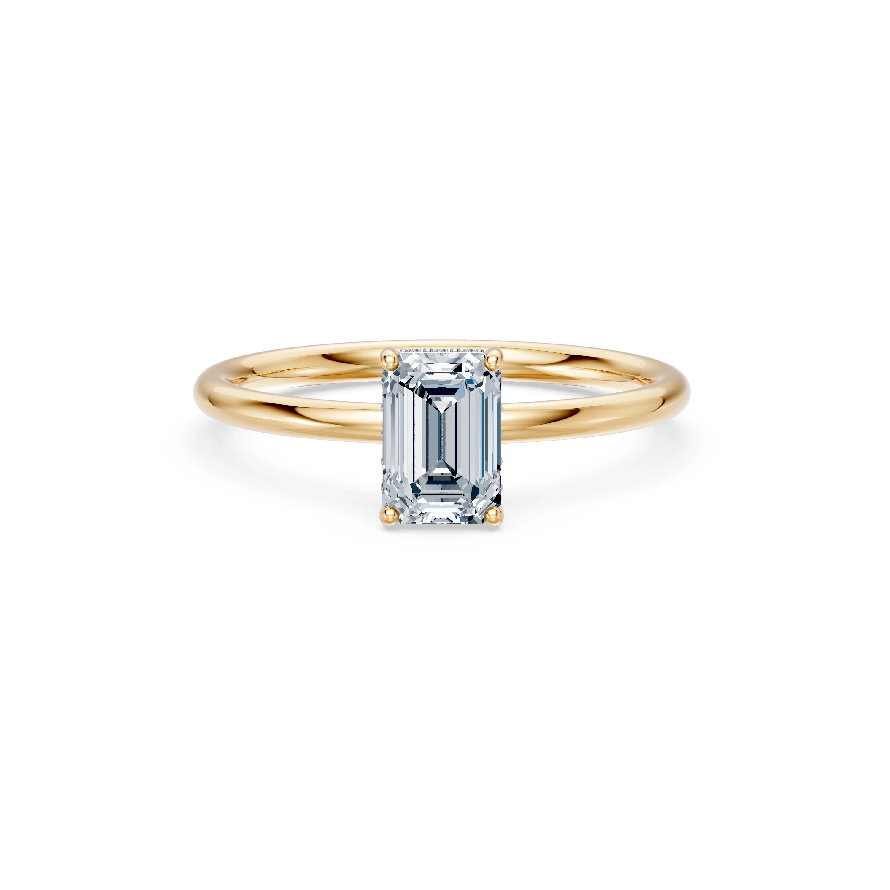 Bague Secret Exquis Solitaire émeraude 1 ct — vue 6