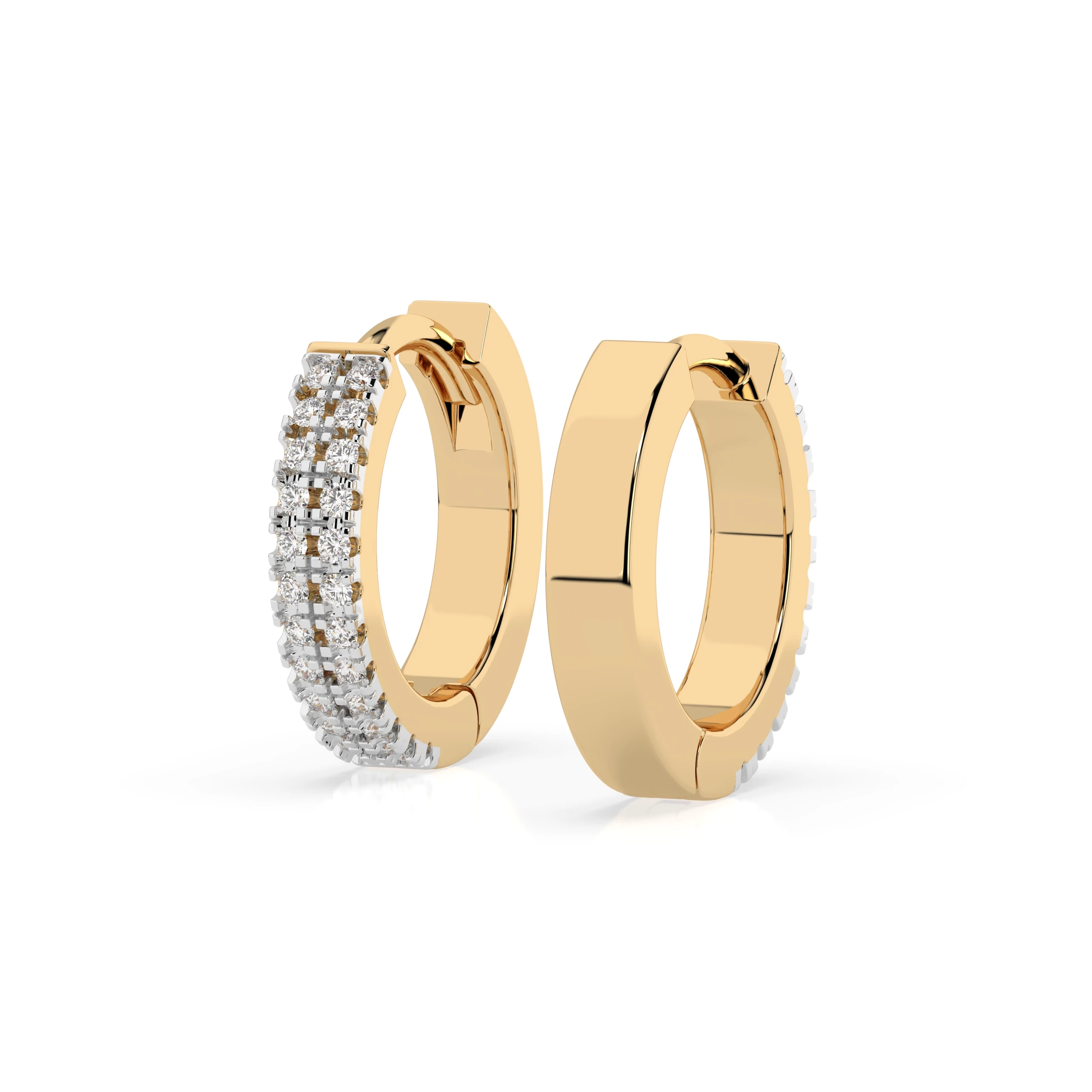 Boucles d'oreilles Caresse Divine Éternité ronde 0,19 ct — vue 6