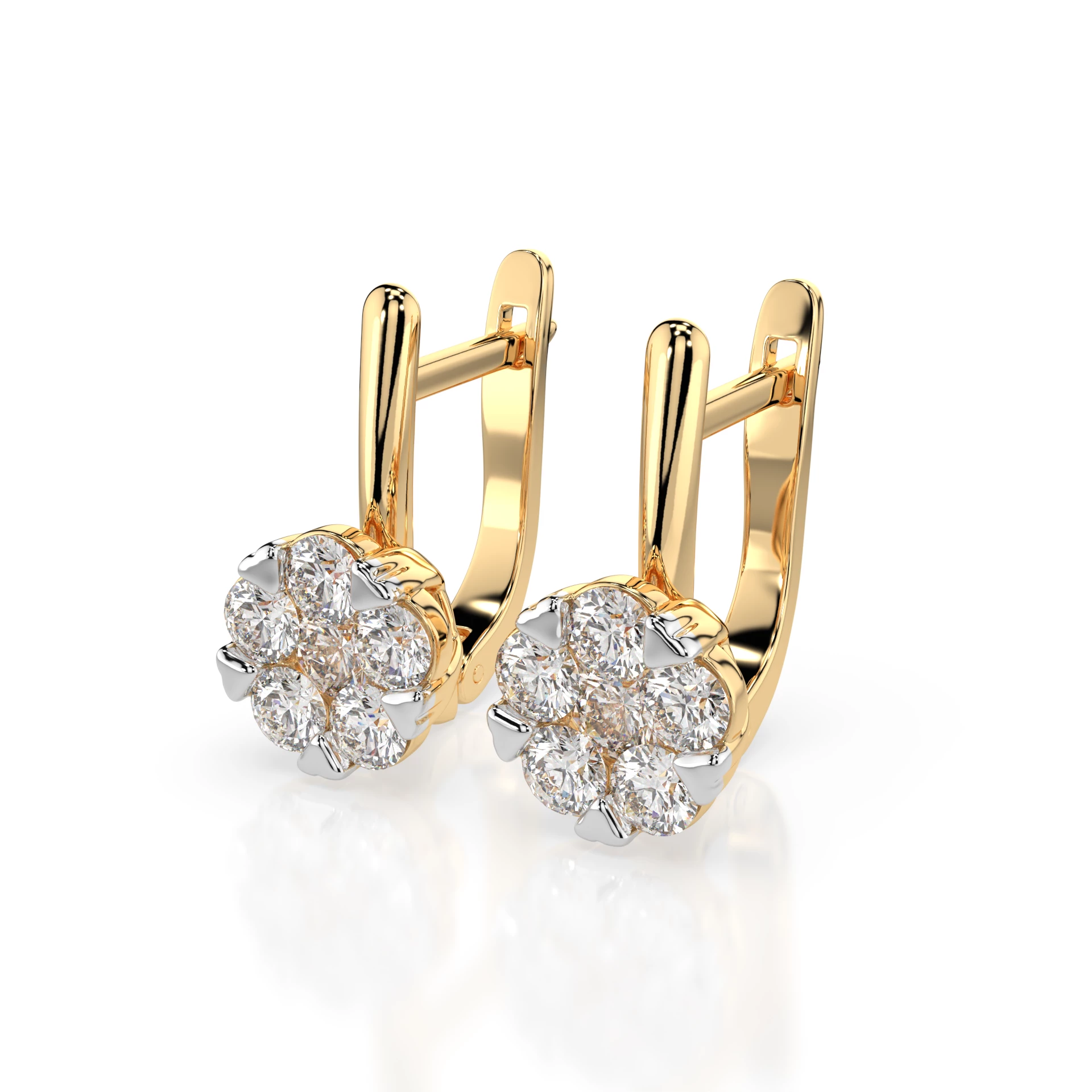 Boucles d'oreilles Éclat Infini Illusion ronde 0,3 ct — vue 5
