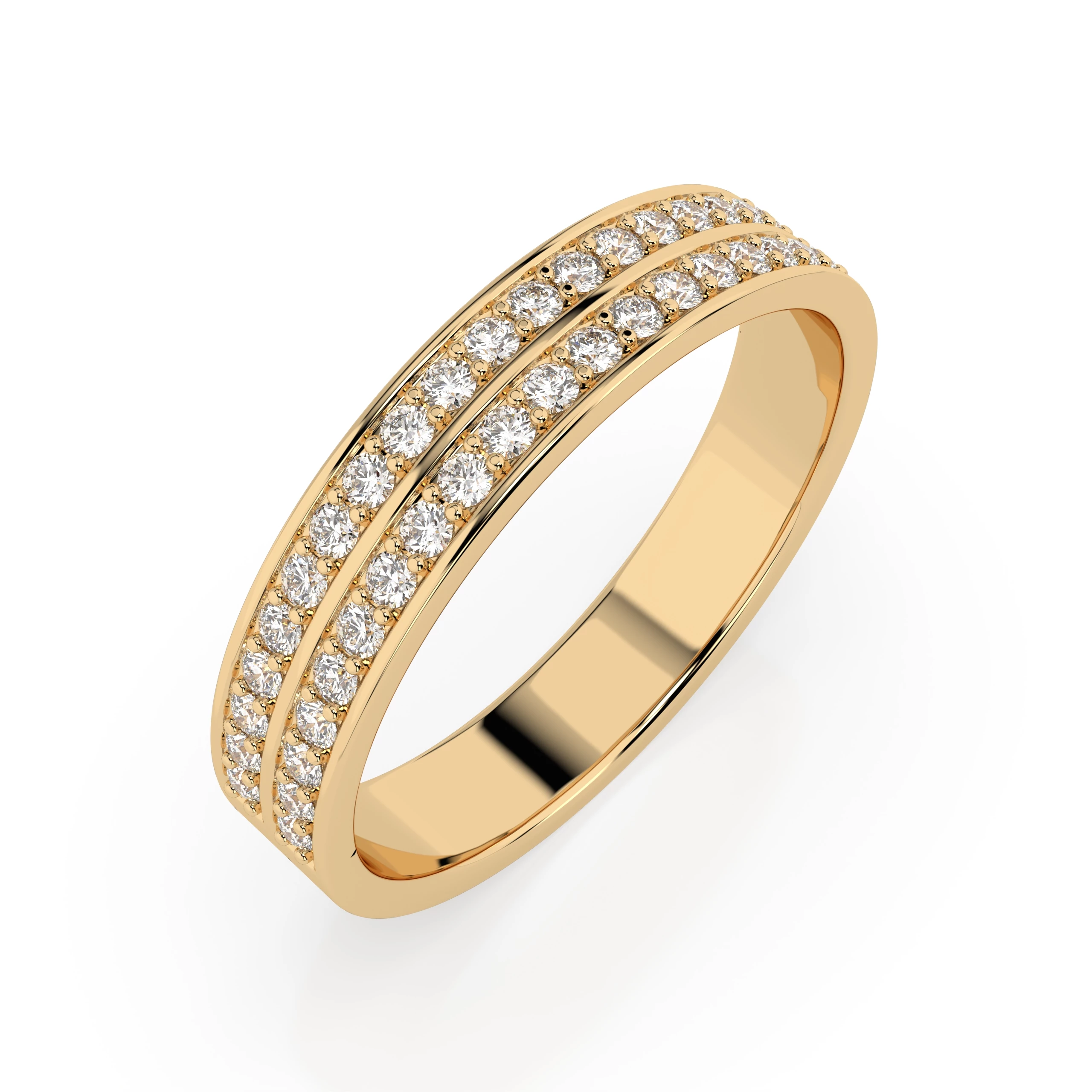 Bague Charme Délicat Éternité ronde 0,37 ct — vue 4