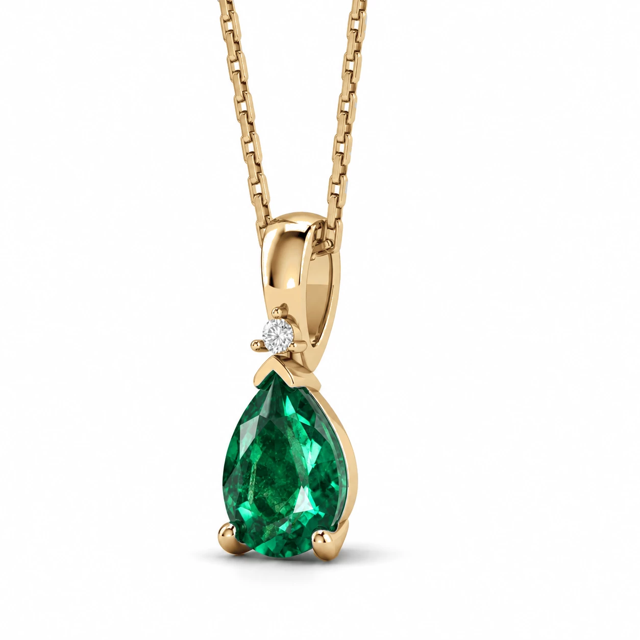 Collier Héritage Éblouissant Pierre Précieuse poire 0,56 ct — vue 9
