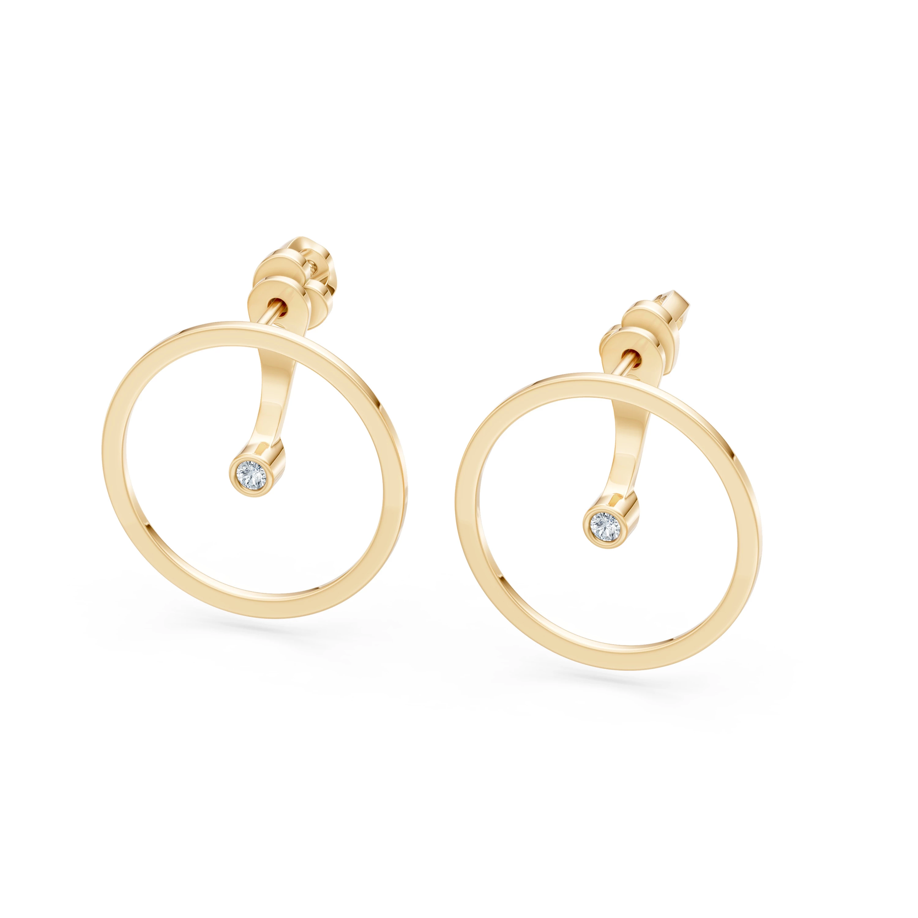 Boucles d'oreilles Secret Royal Minimalisme 0,03 ct — vue 5