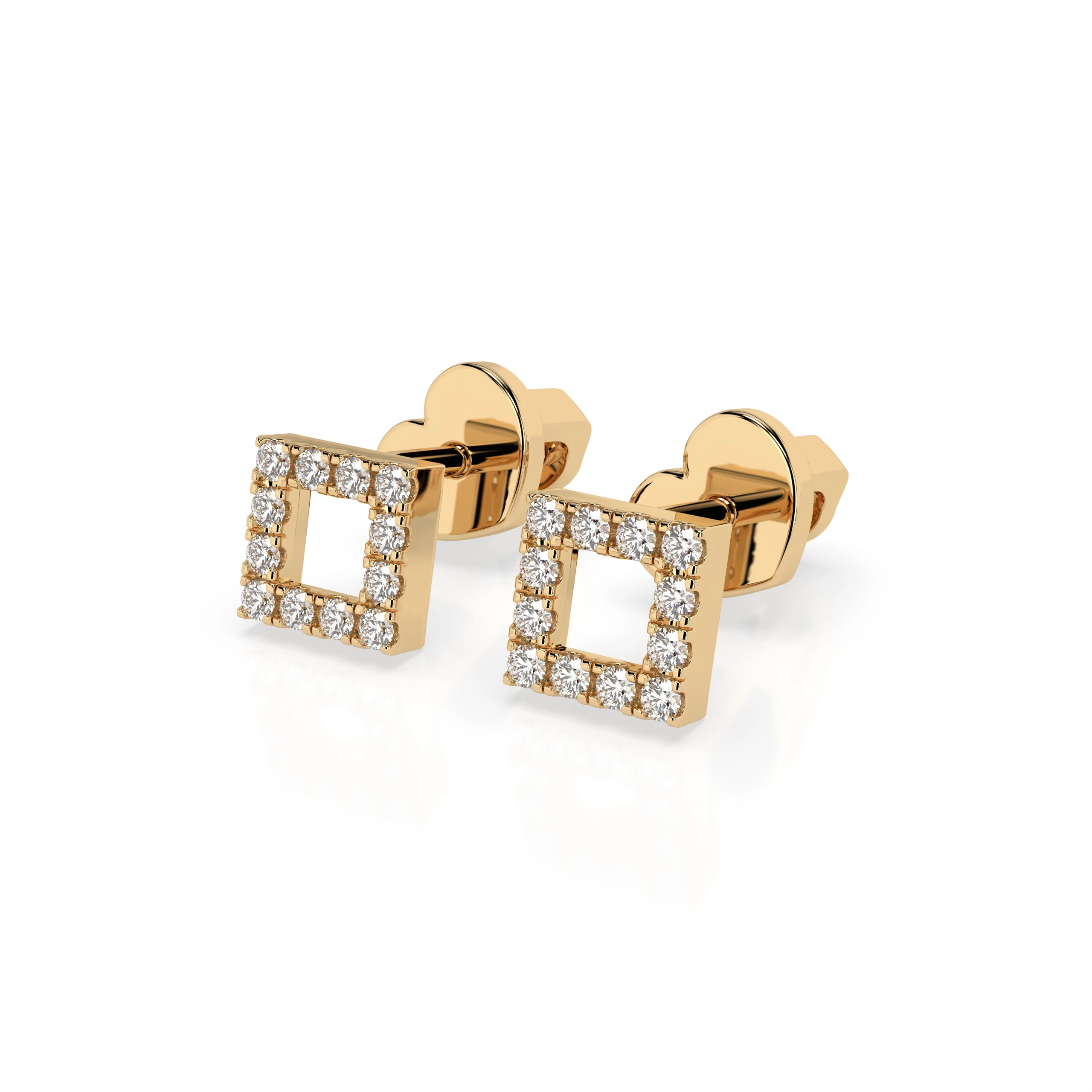 Boucles d'oreilles L'Âme Nocturne Minimalisme ronde 0,14 ct — vue 6