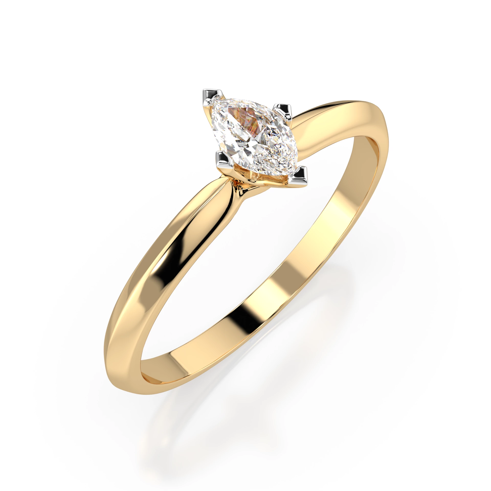 Bague Gloire Illustre Solitaire marquise 0,15 ct — vue 4