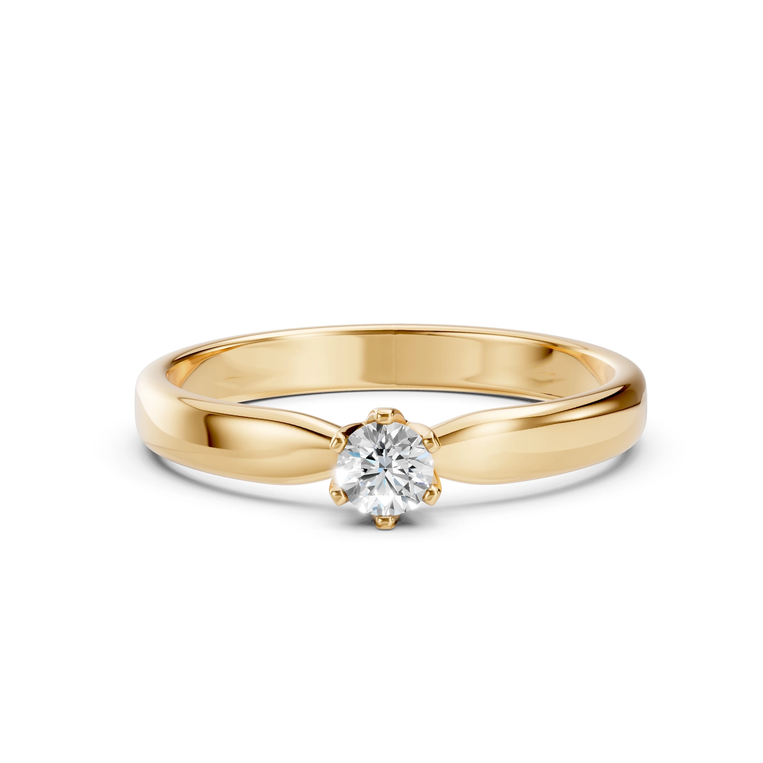 Bague Prestige Magnifique Solitaire ronde 0,15 ct · 3,4 mm — vue 6