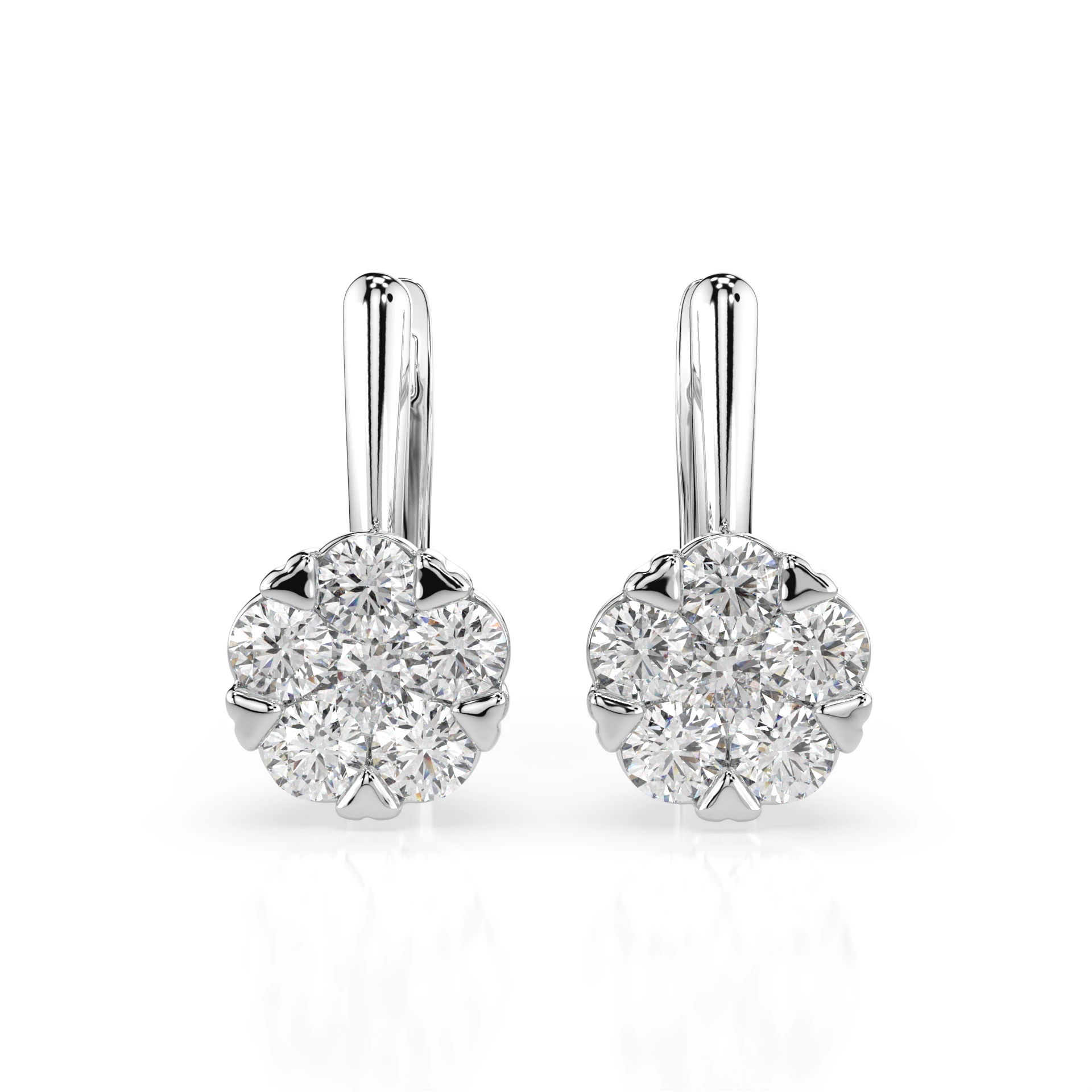 Boucles d'oreilles Éclat Infini Illusion ronde 0,3 ct — vue 1