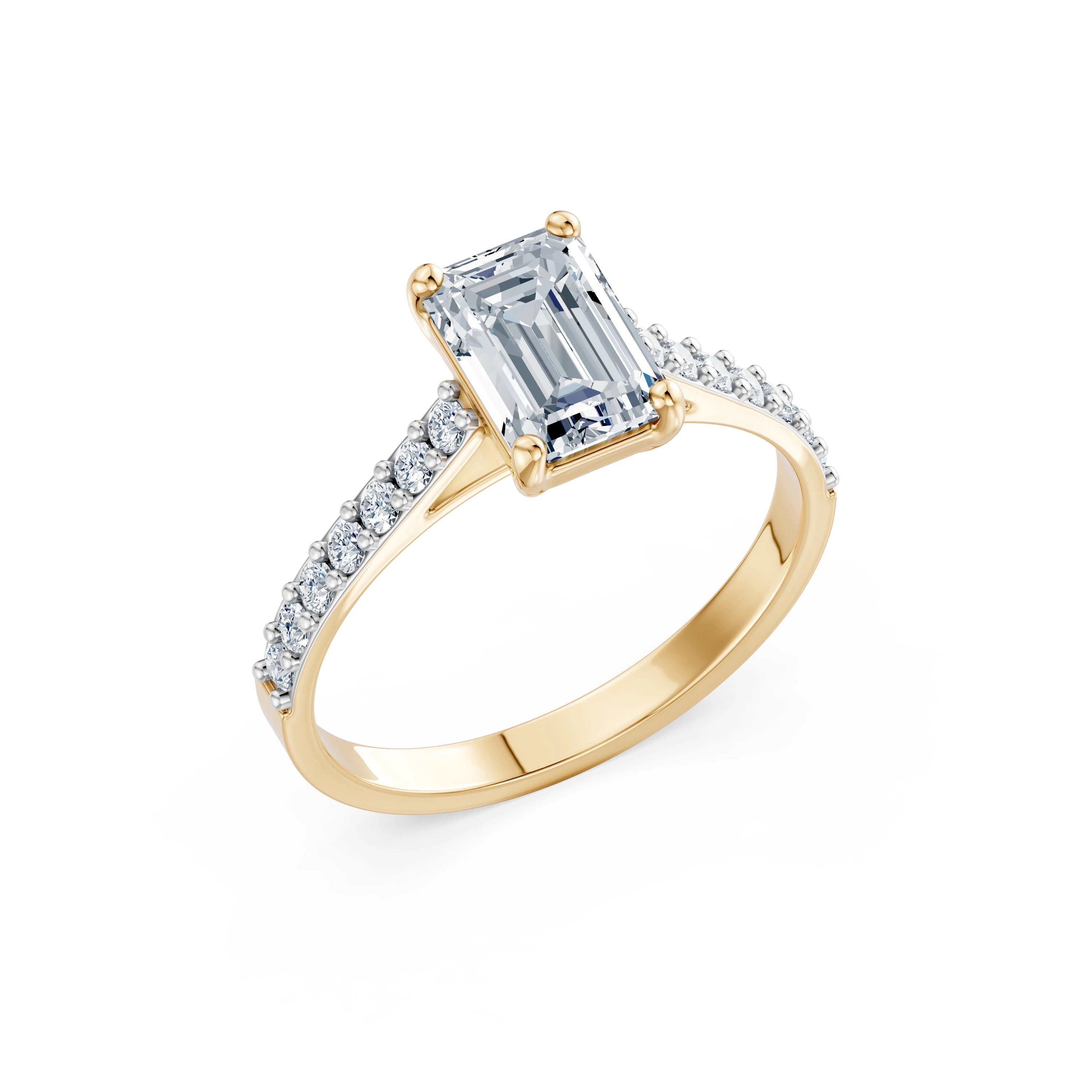 Bague Lien Délicat Solitaire Éternité émeraude 1,5 ct · 1,5 mm — vue 4
