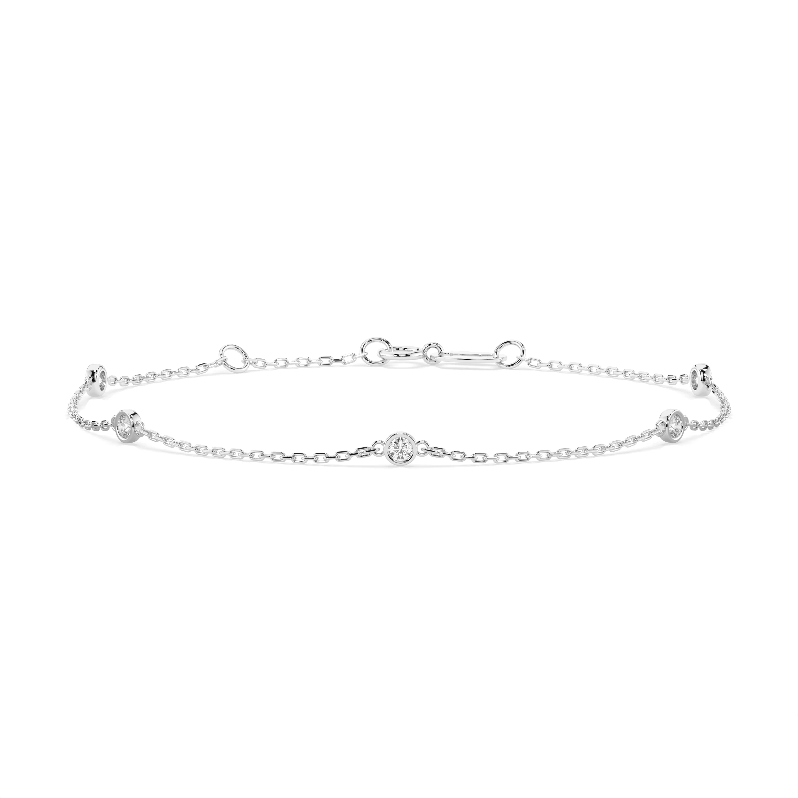 Bracelet Aube Nocturne Minimalisme ronde 0,14 ct — vue 1