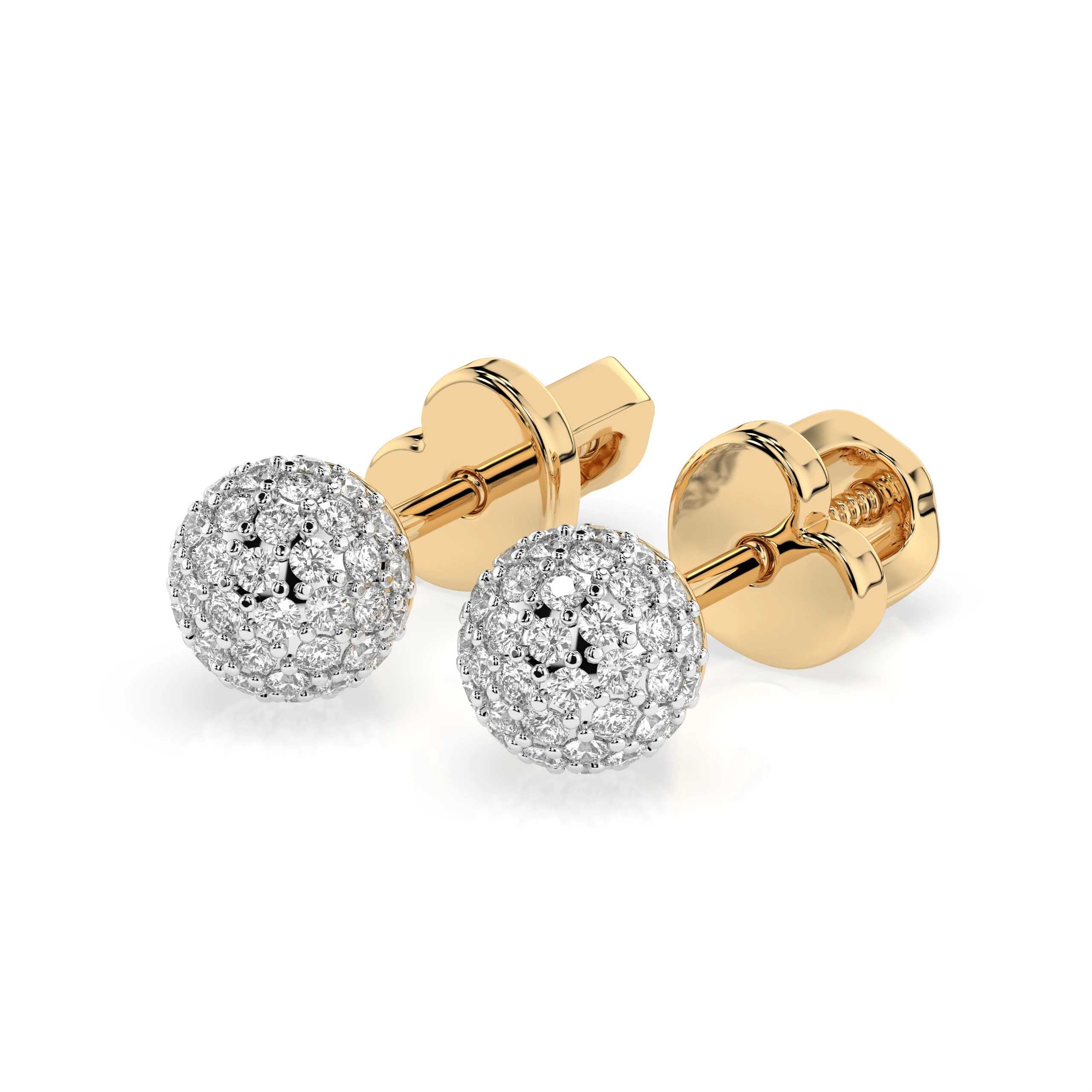 Boucles d'oreilles Éclat Radieux Illusion ronde 0,46 ct — vue 6