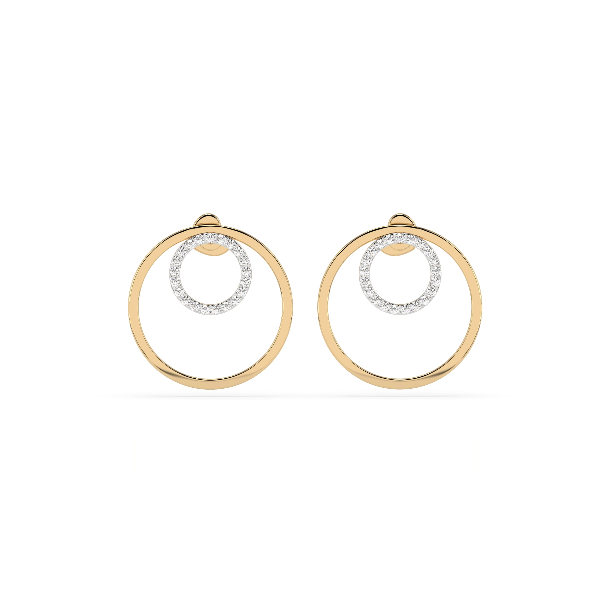Boucles d'oreilles Secret Rare Minimalisme ronde 0,25 ct — vue 4
