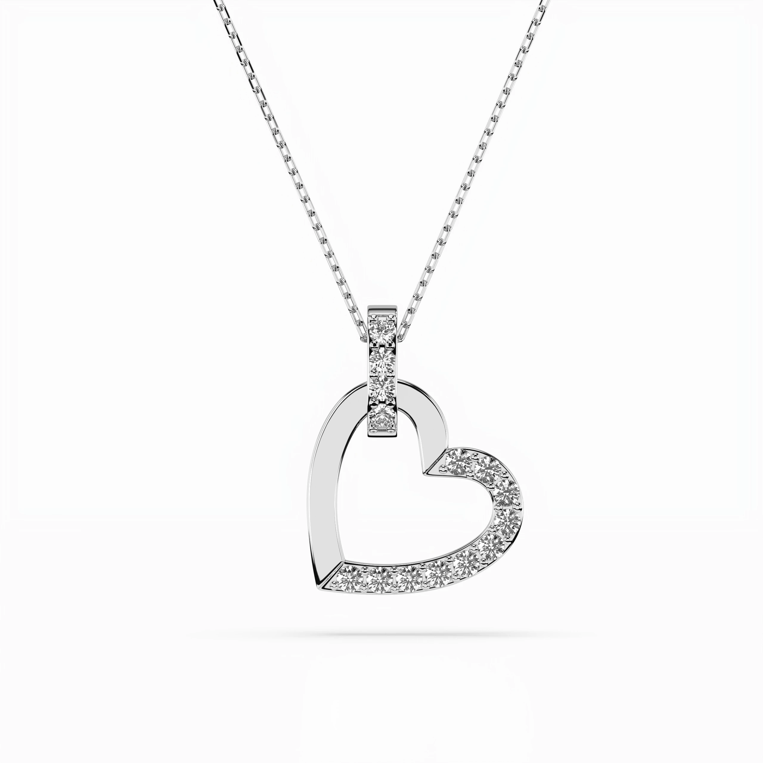 Collier Prestige Exquis Minimalisme ronde 0,18 ct — vue 1