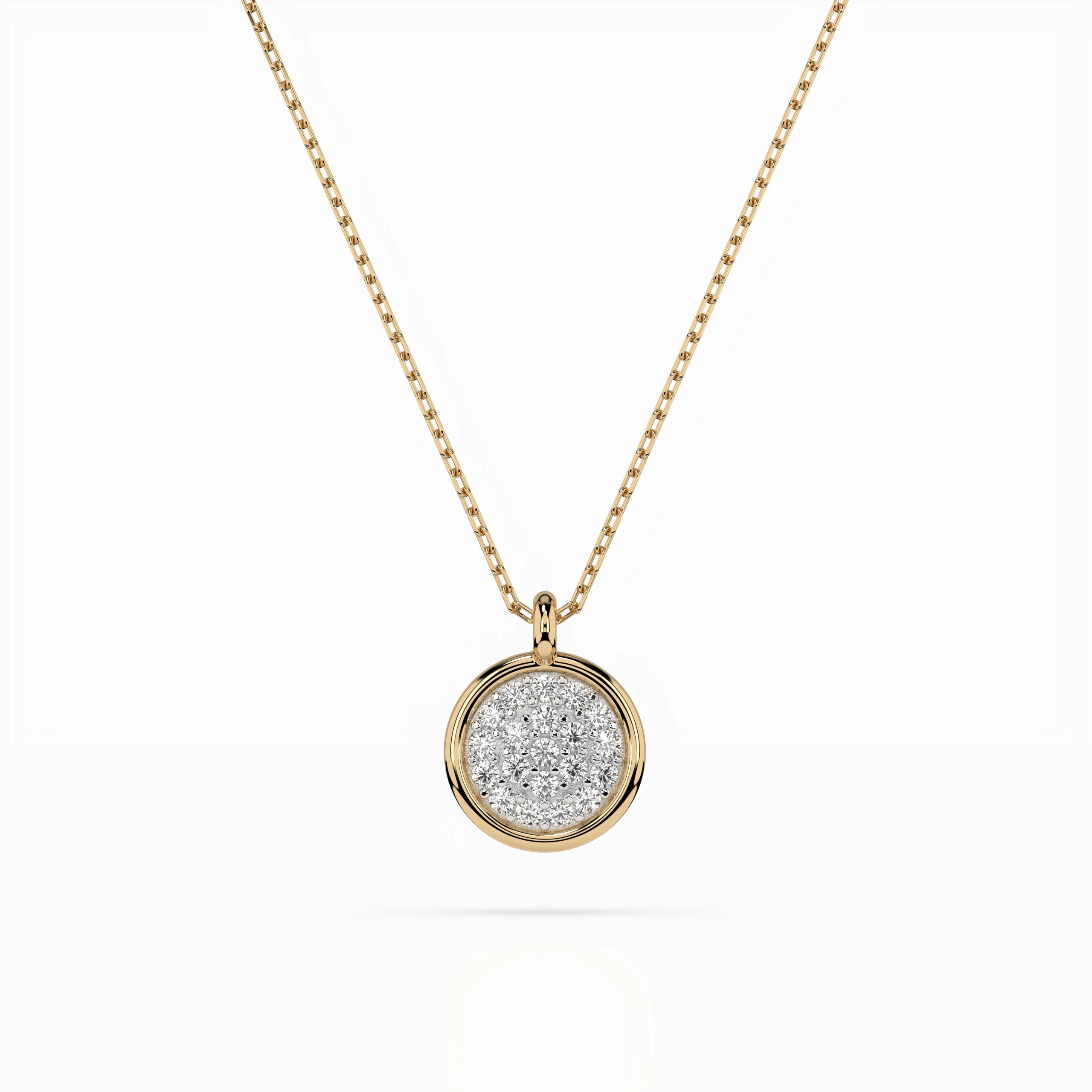 Collier Horizon Cristallin Illusion ronde 0,12 ct — vue 4
