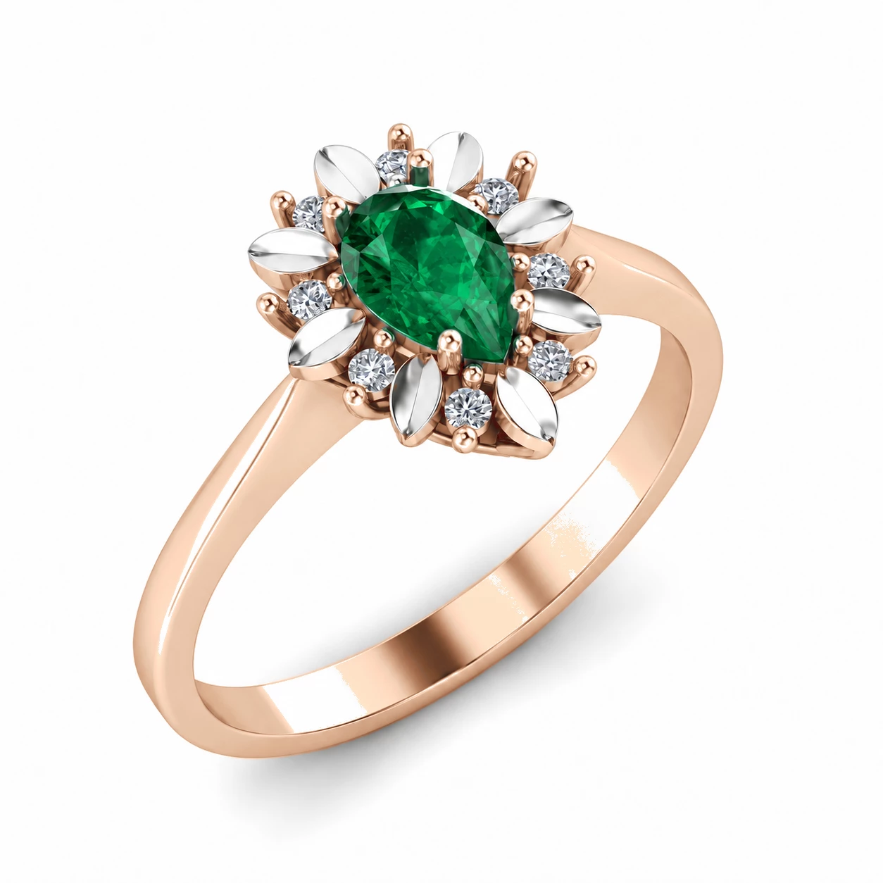 Bague Noblesse Magnifique Pierre Précieuse poire 0,33 ct — vue 1