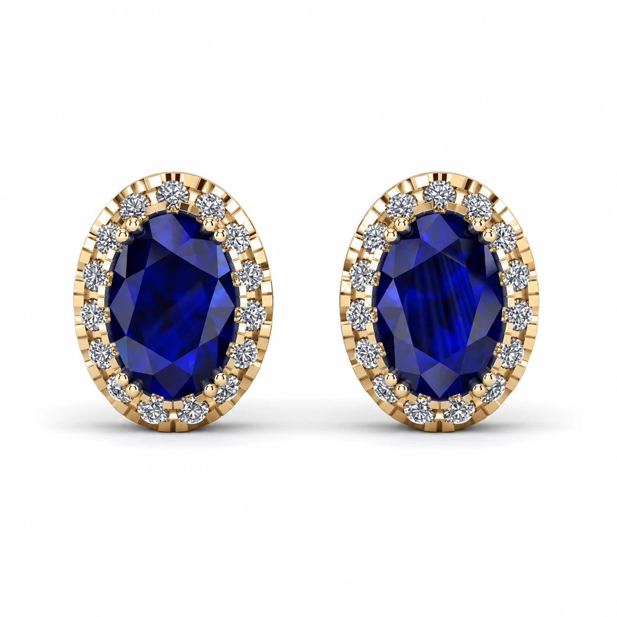 Boucles d'oreilles Horizon Radieux Pierre Précieuse ovale 1,12 ct — vue 8