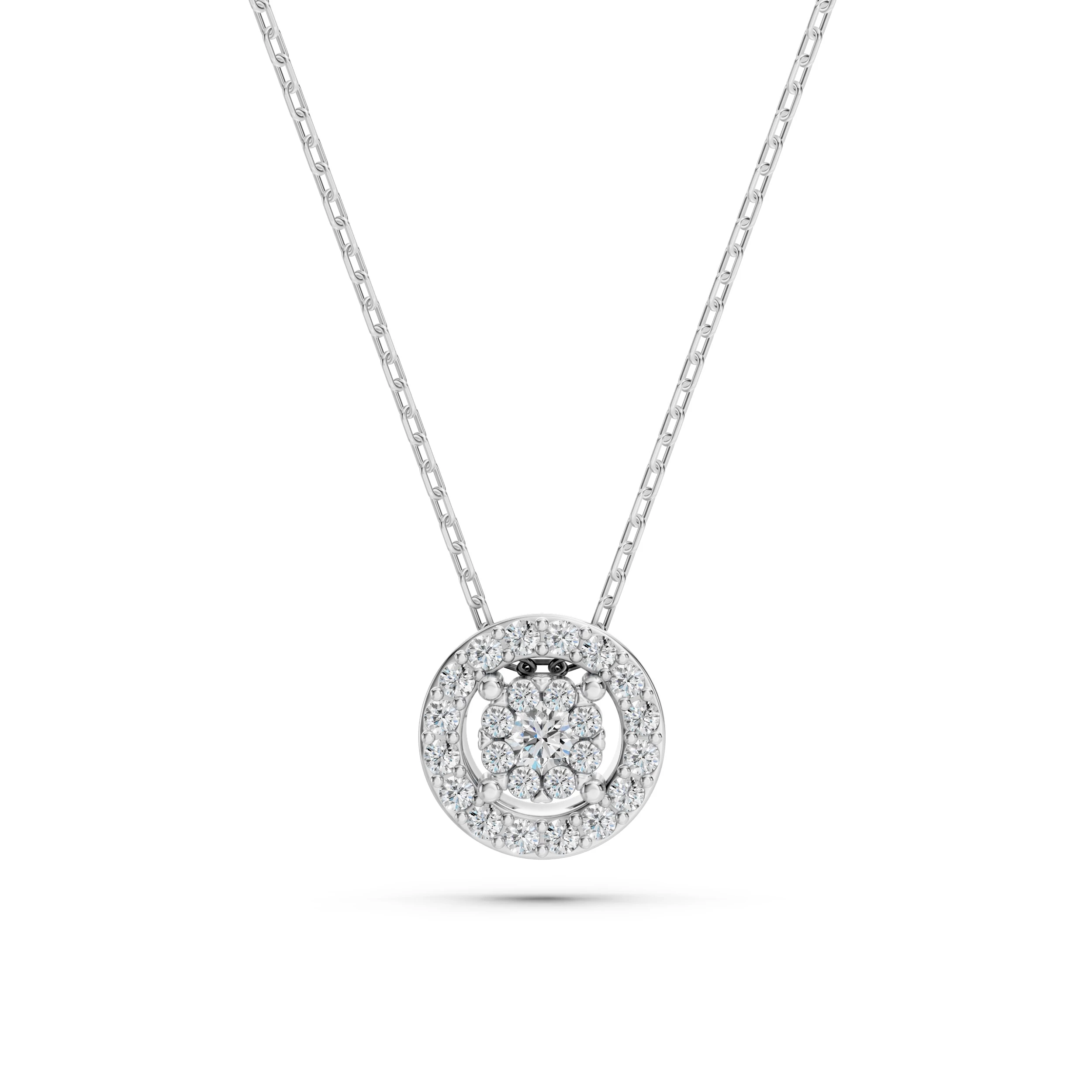 Collier Aurore Impériale Illusion ronde 0,03 ct — vue 1
