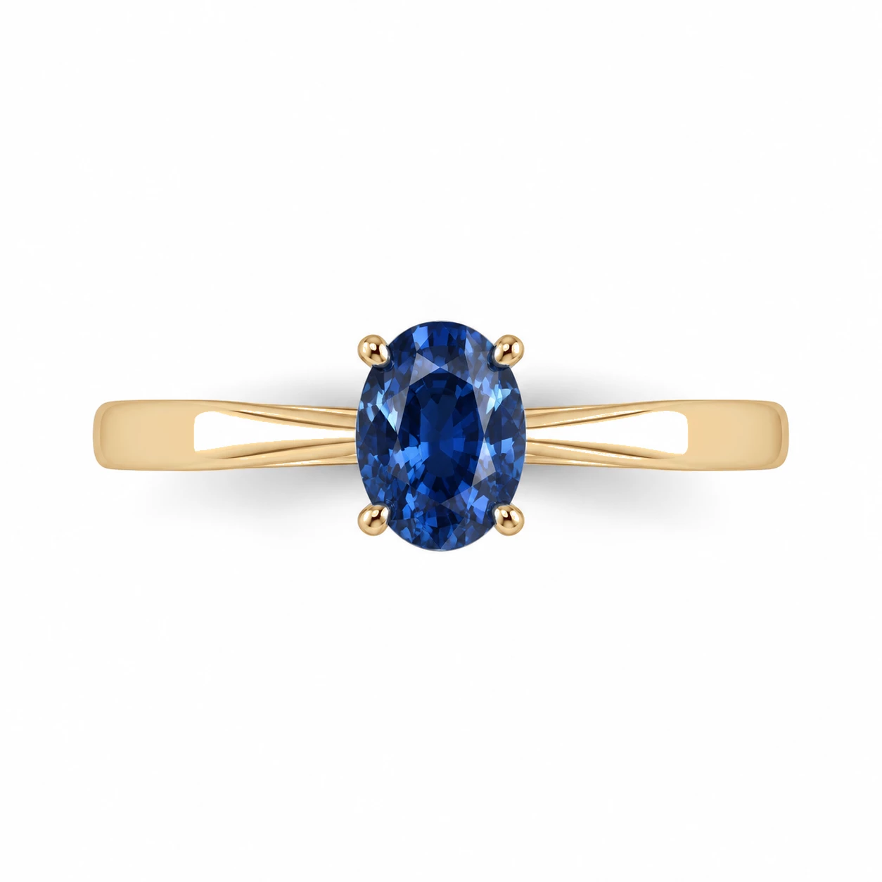 Bague Lumière Impériale Pierre Précieuse ovale 0,56 ct — vue 9