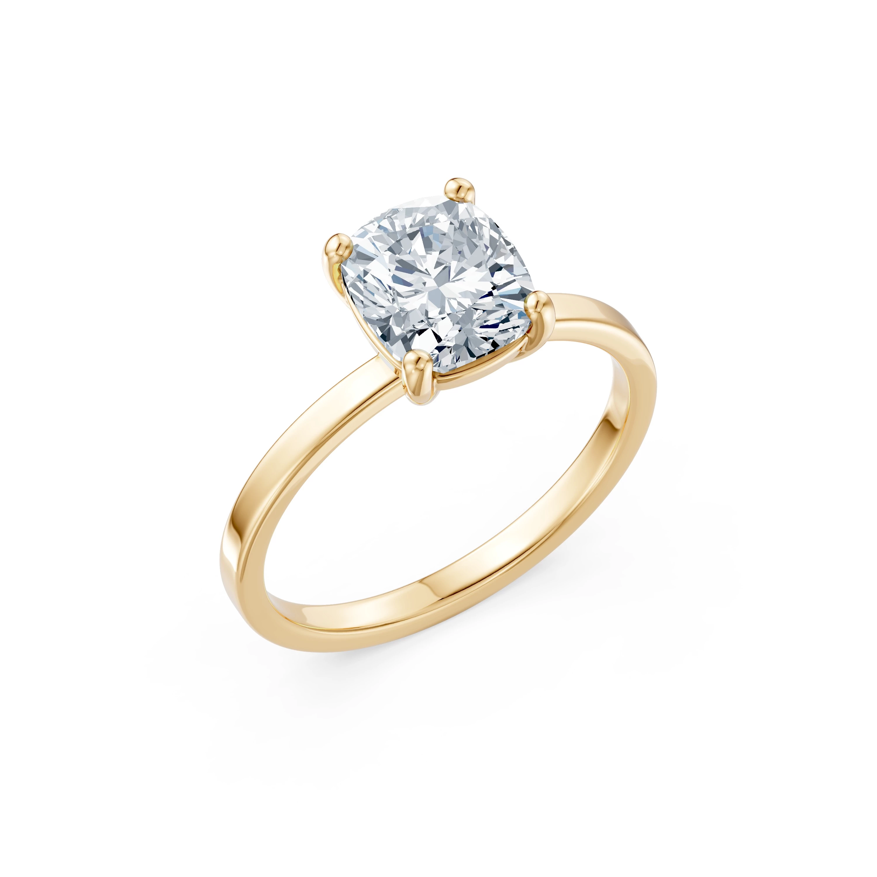 Bague Distinction Sublime Solitaire coussin 2 ct · 2,0 mm — vue 4