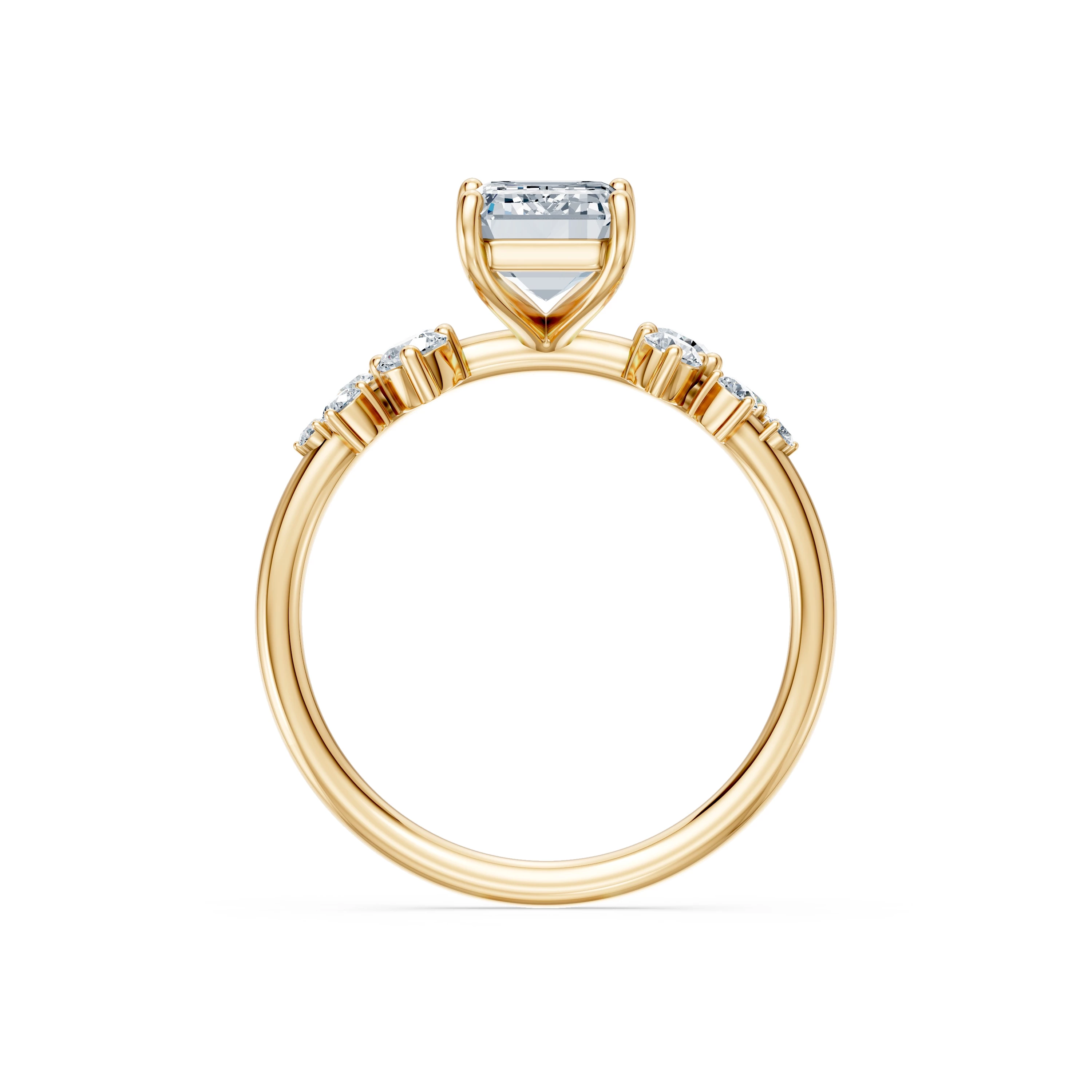 Bague Idylle Infinie Solitaire Éternité émeraude 2 ct · 2,0 mm — vue 5