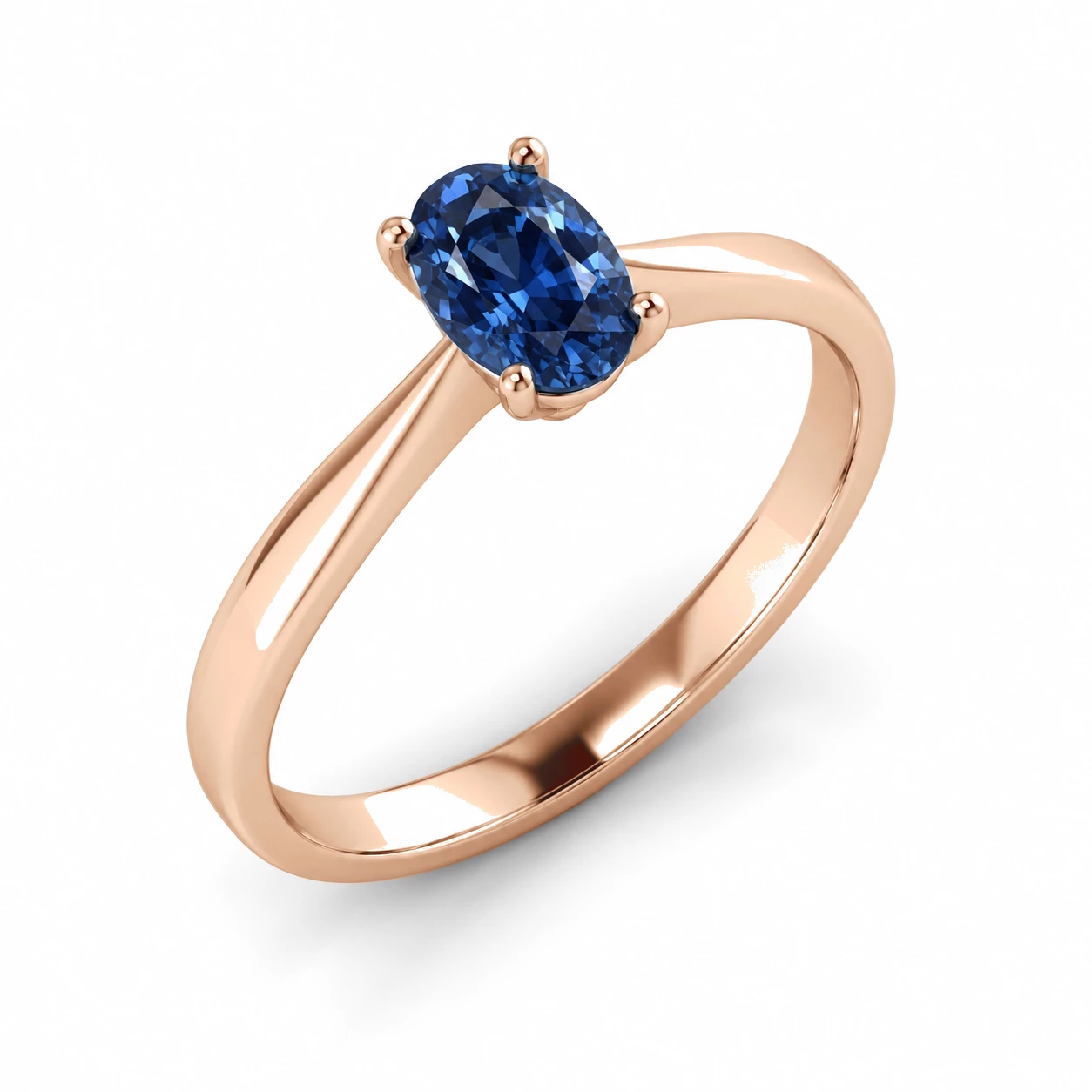 Bague Lumière Impériale Pierre Précieuse ovale 0,56 ct — vue 1