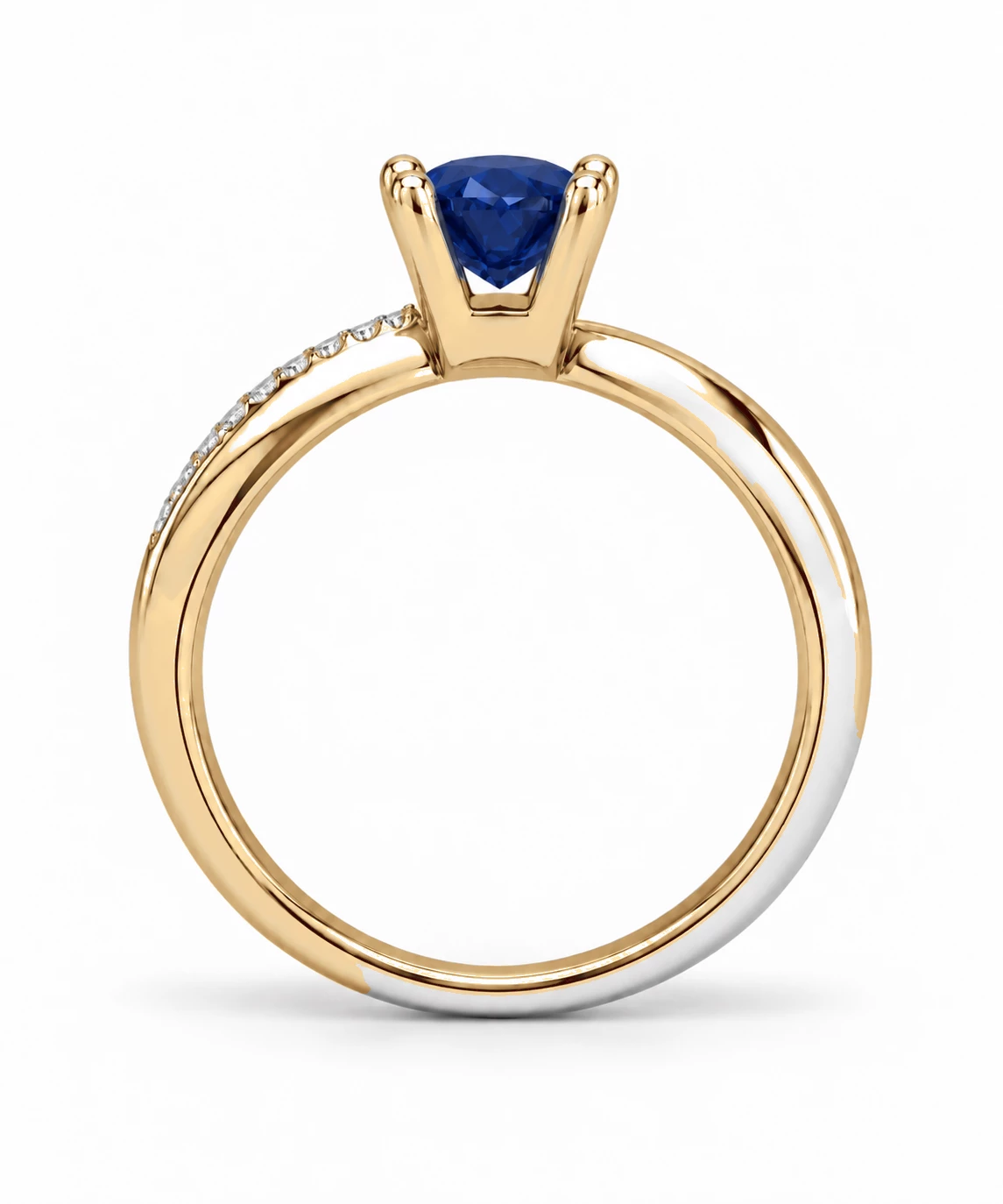Bague Lune Divine Pierre Précieuse 0,5 ct — vue 8